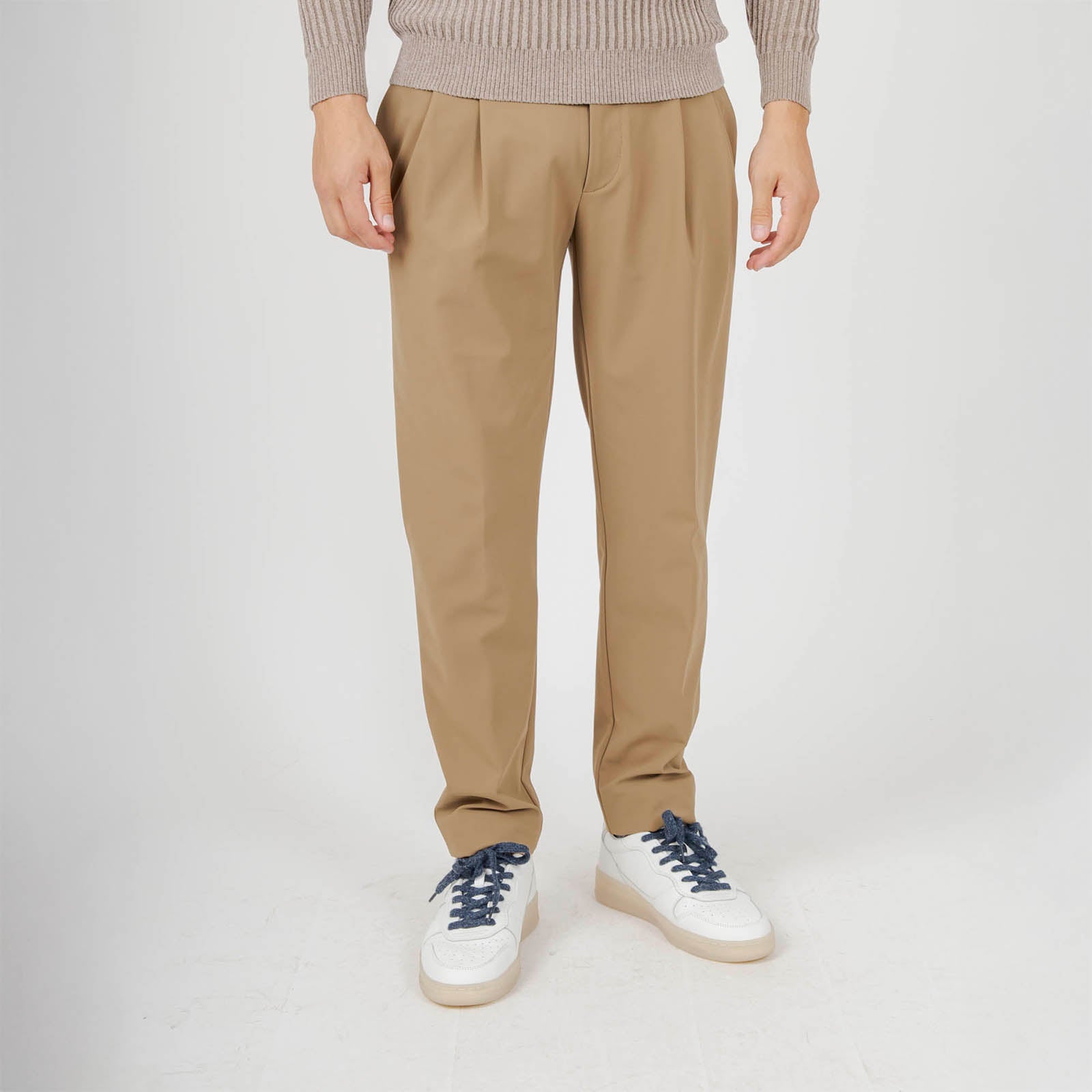 Rrd Pantalone Surflex Winter Chino Double Pence Taupe Uomo - 9