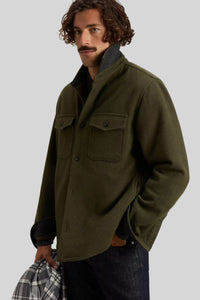 Woolrich Woolen Mills Ranger Overshirt Verde Militare Uomo woolrich