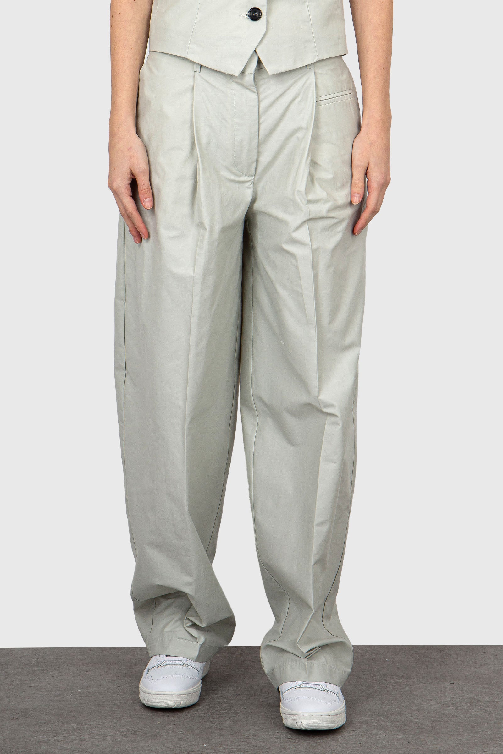 Grifoni Banana Trousers in Ice Cotton - 3