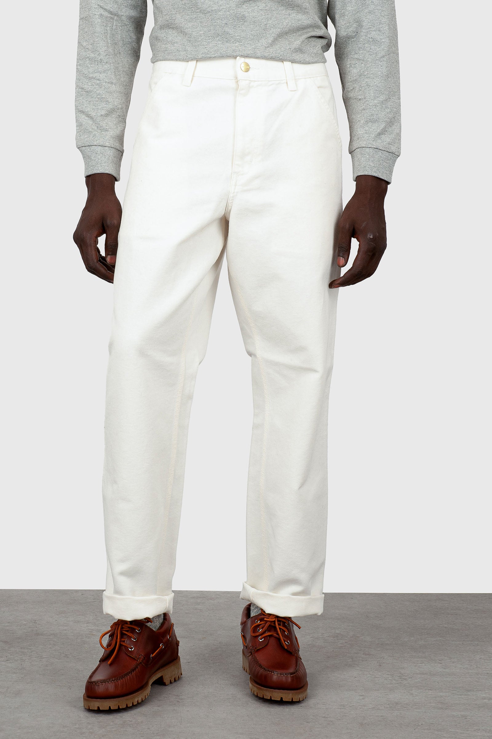 Carhartt Wip Single Knee Pant Bianco Uomo - 5