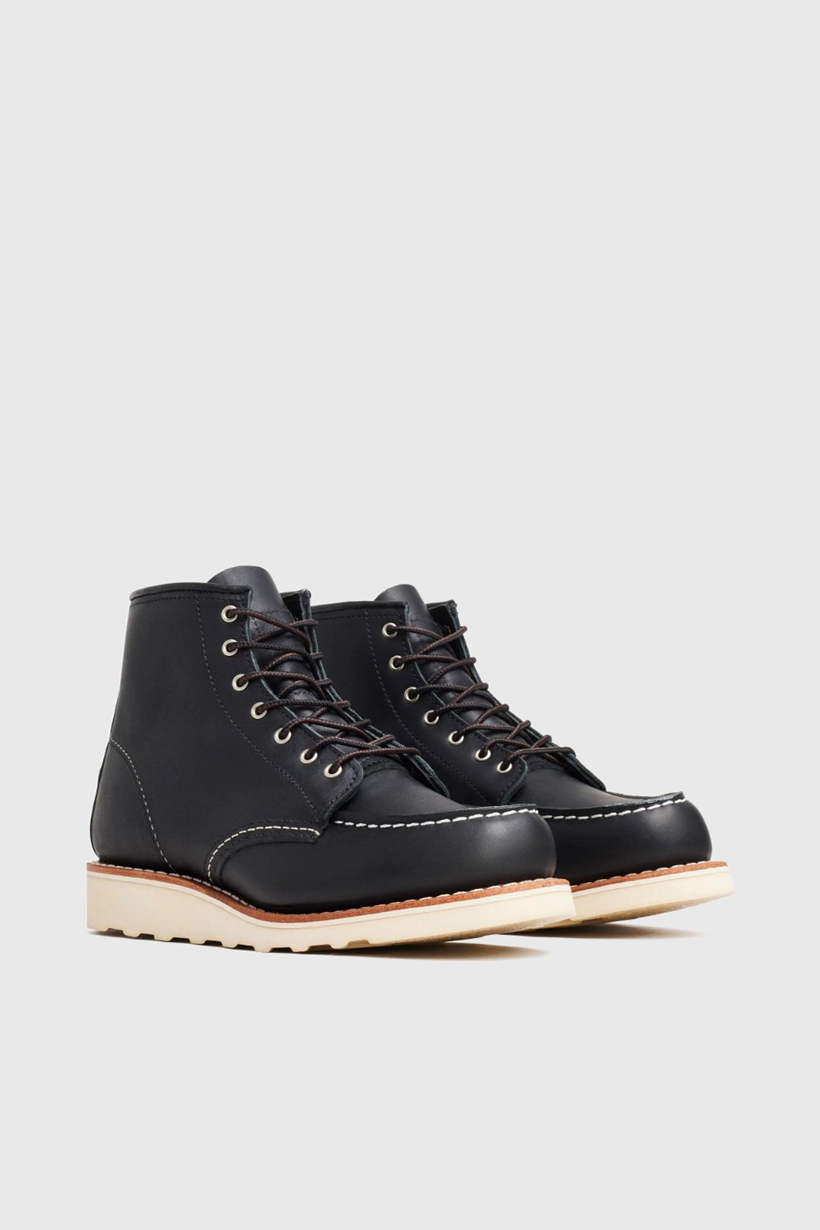 Red Wing Stivaletto 6-inch Classic Moc Toe In Pelle Boundary Nero Donna - 2