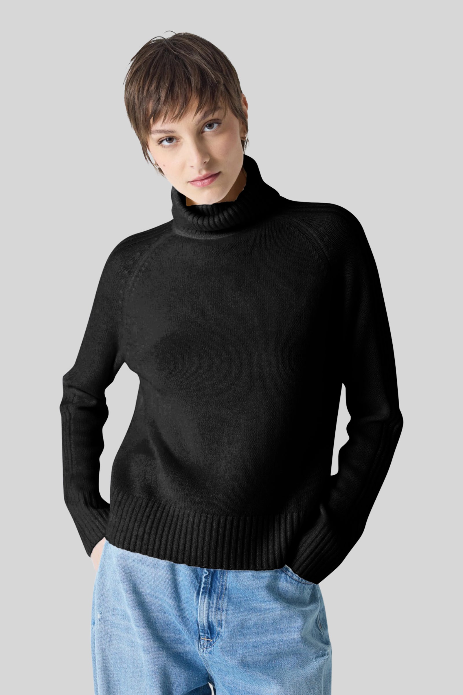 Absolut Cashmere Maglia Dolcevita Sylviana Nero Donna - 1