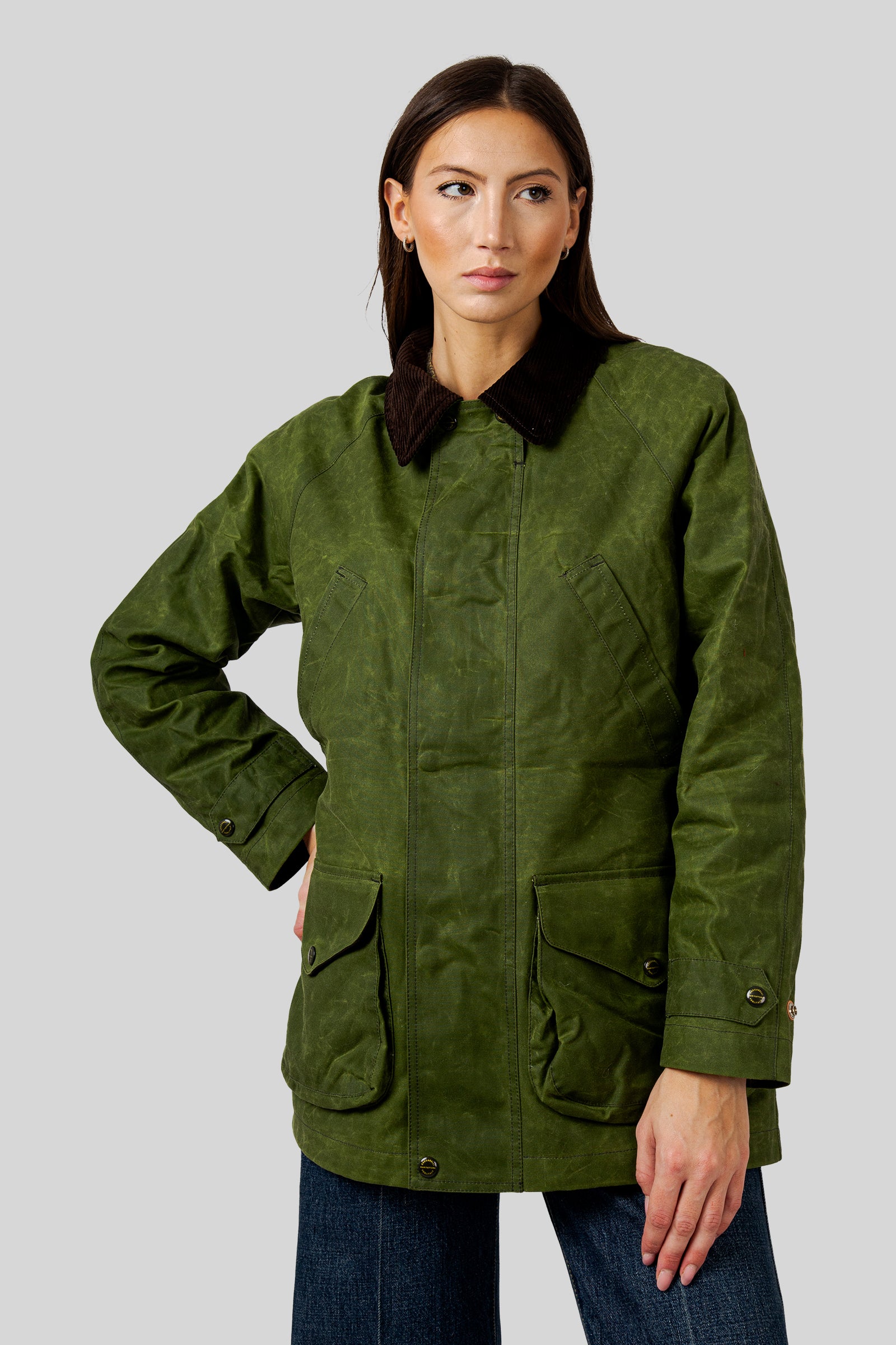 Manifattura Ceccarelli Woman Rain Caban Verde Chiaro Donna - 1