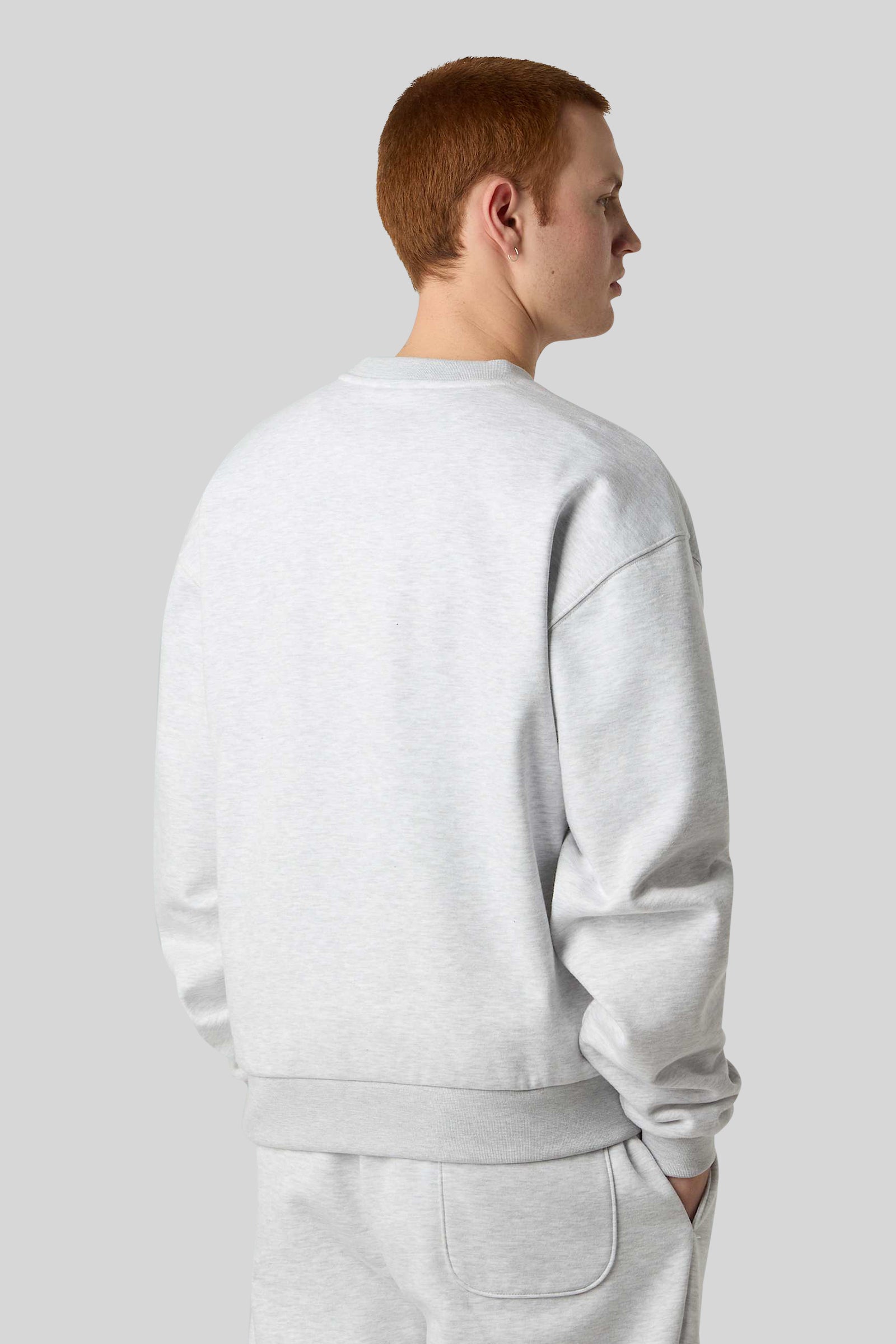 The North Face Felpa Girocollo Red Box Grigio Chiaro Uomo - 3