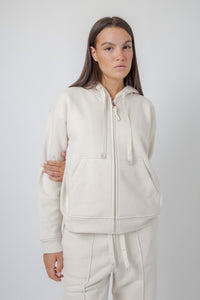 Max Mara Weekend Felpa Full Zip Cane Avorio Donna max mara weekend