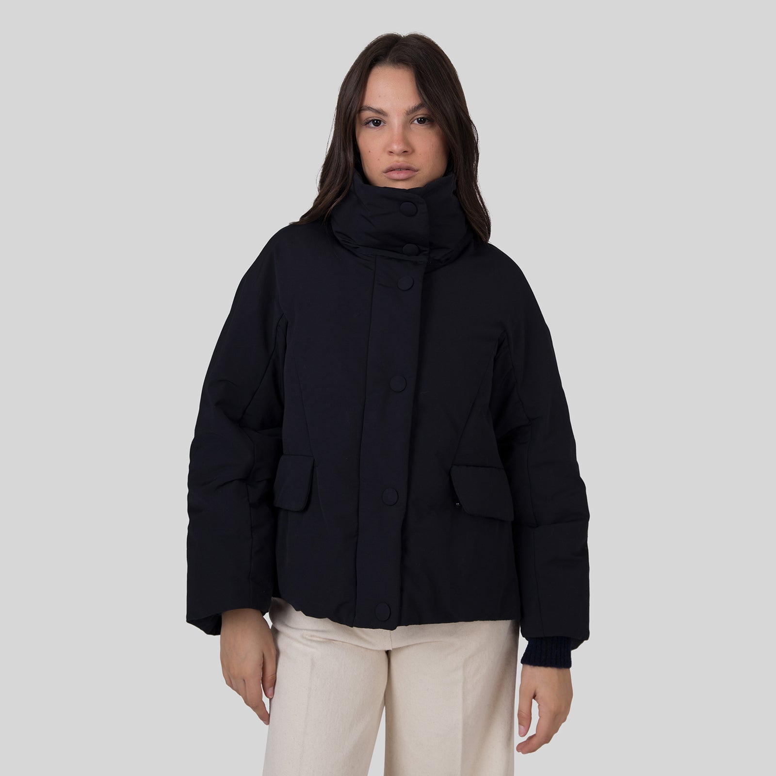 Aspesi Giubbotto Spumina Blu Navy Donna - 8