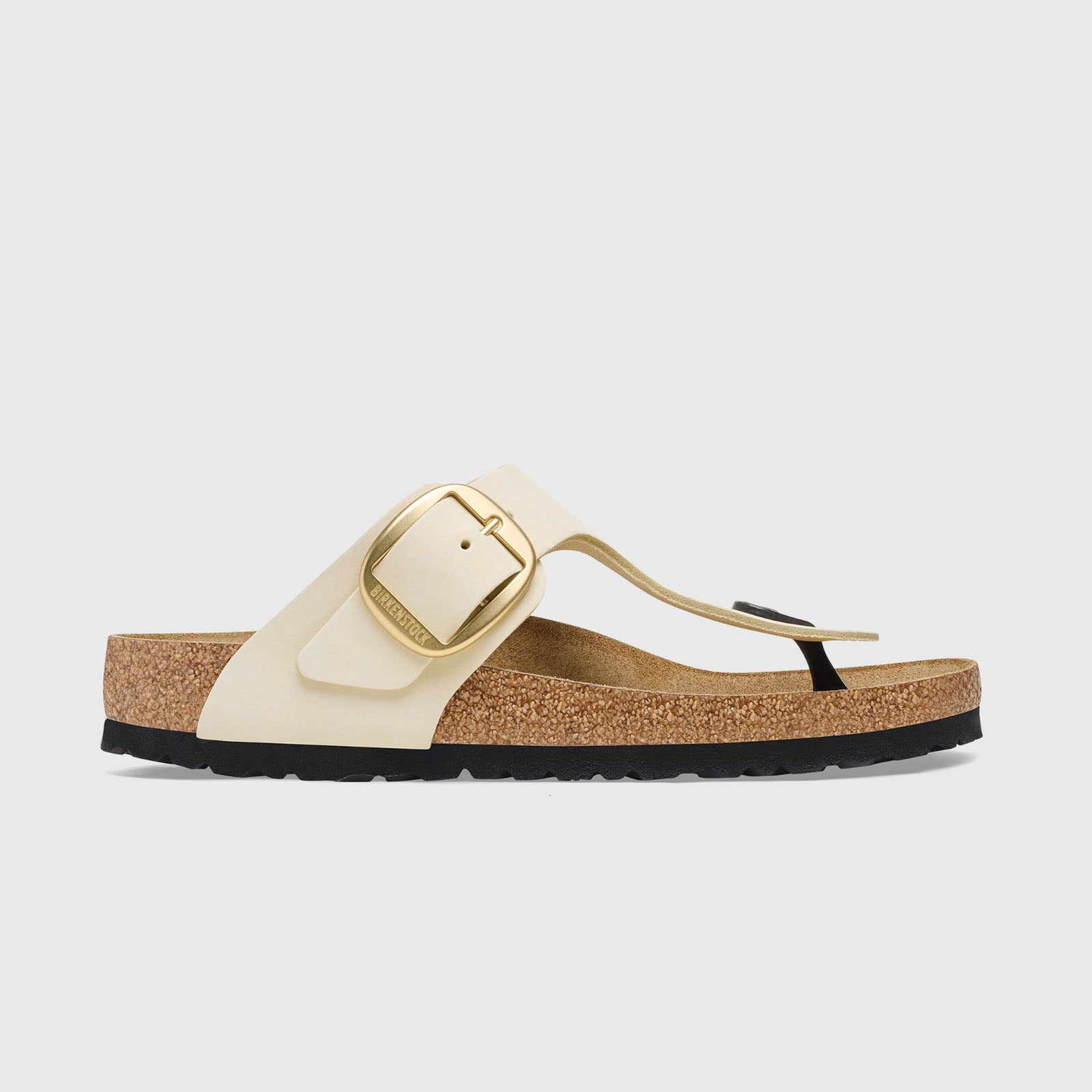 Birkenstock Sandalo Gizeh Big Buckle Nubuck Ecru Donna - 6