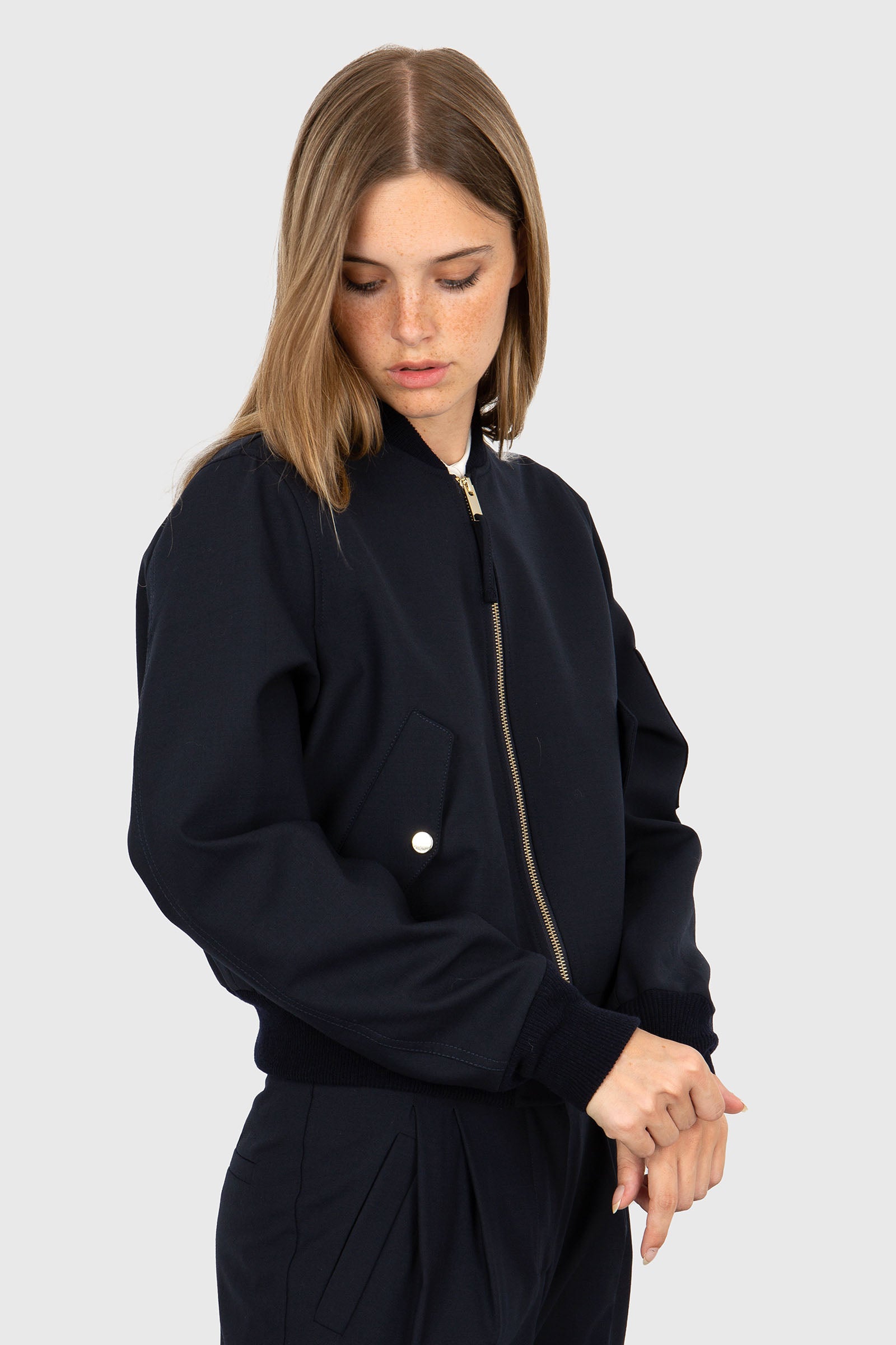 Semicouture Bomber Domitilla Blu Donna - 4