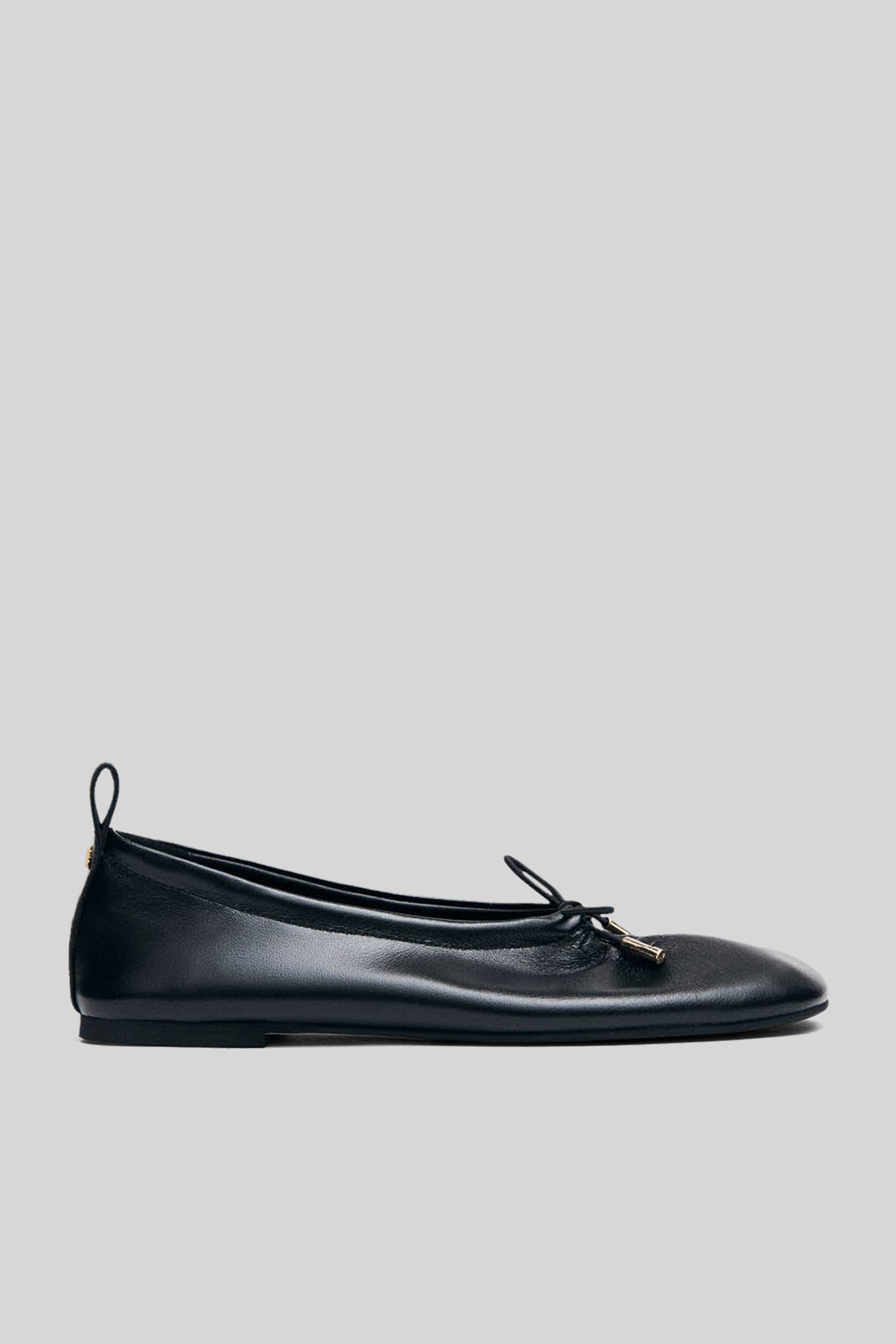 Alohas Rosalind Black Leather Ballet Flats Nero Donna - 1