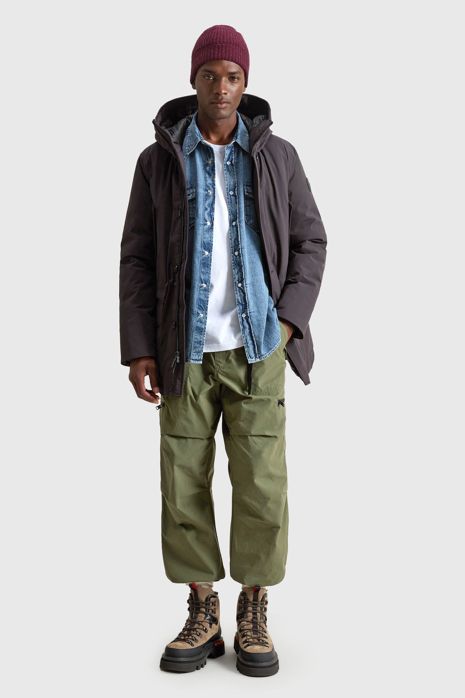 Woolrich Arctic Stretch Down Parka Nero Uomo - 4