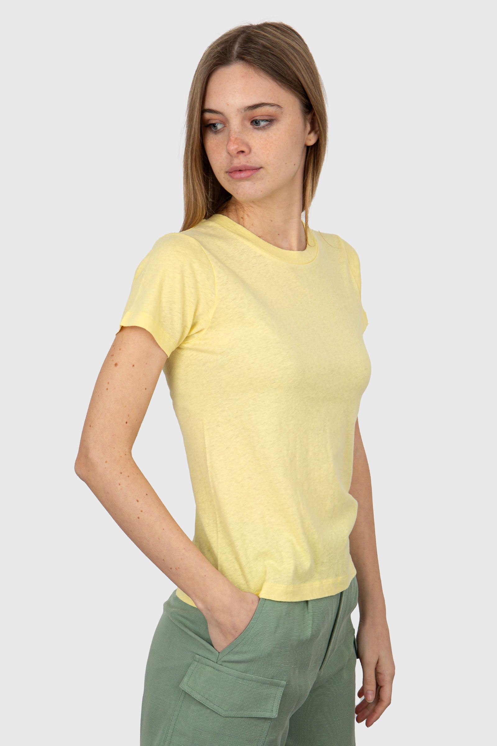 American Vintage T-Shirt Gamipy Cotone Giallo - 3