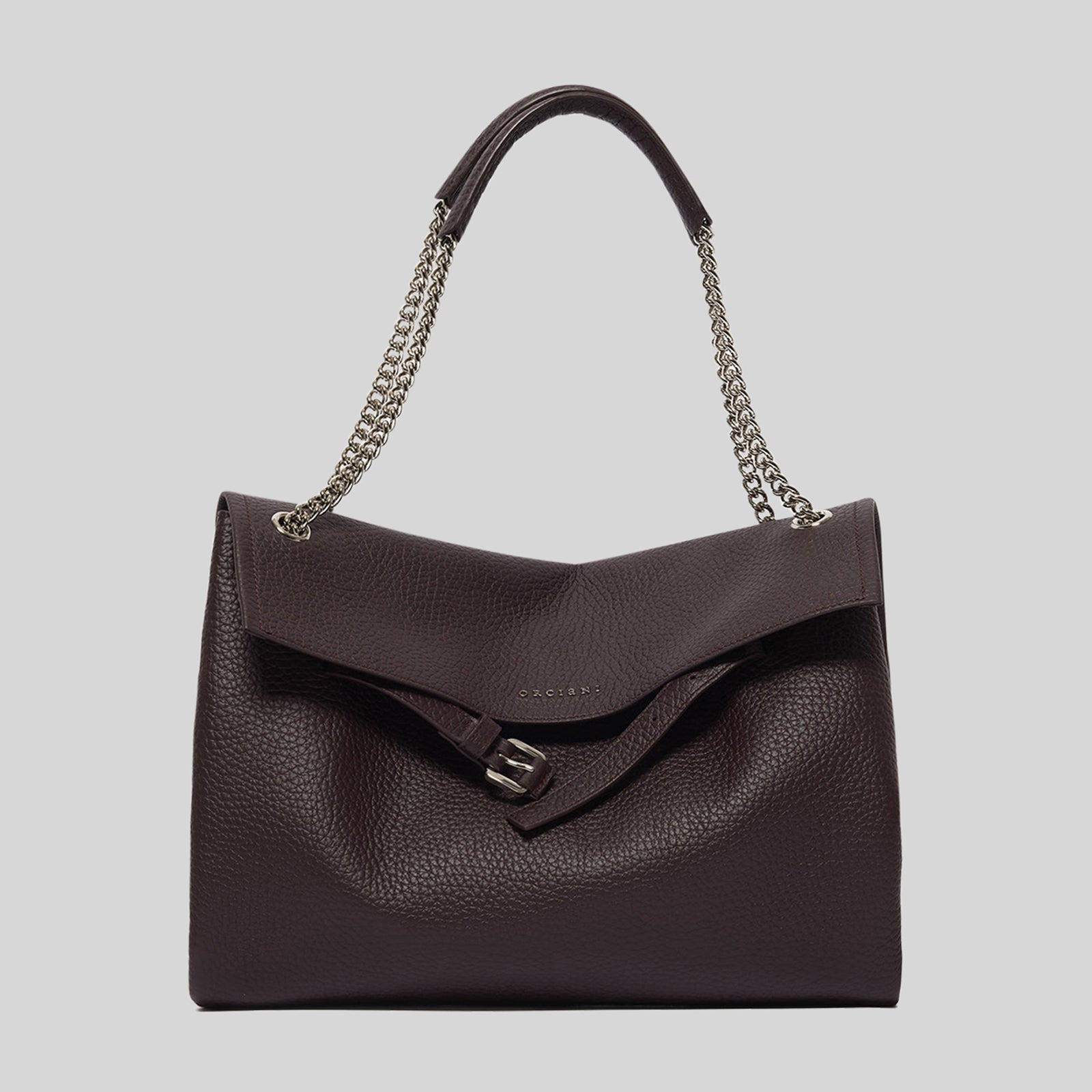 Orciani Borsa Venus Midi A Spalla In Pelle Soft Bordeaux Donna - 4
