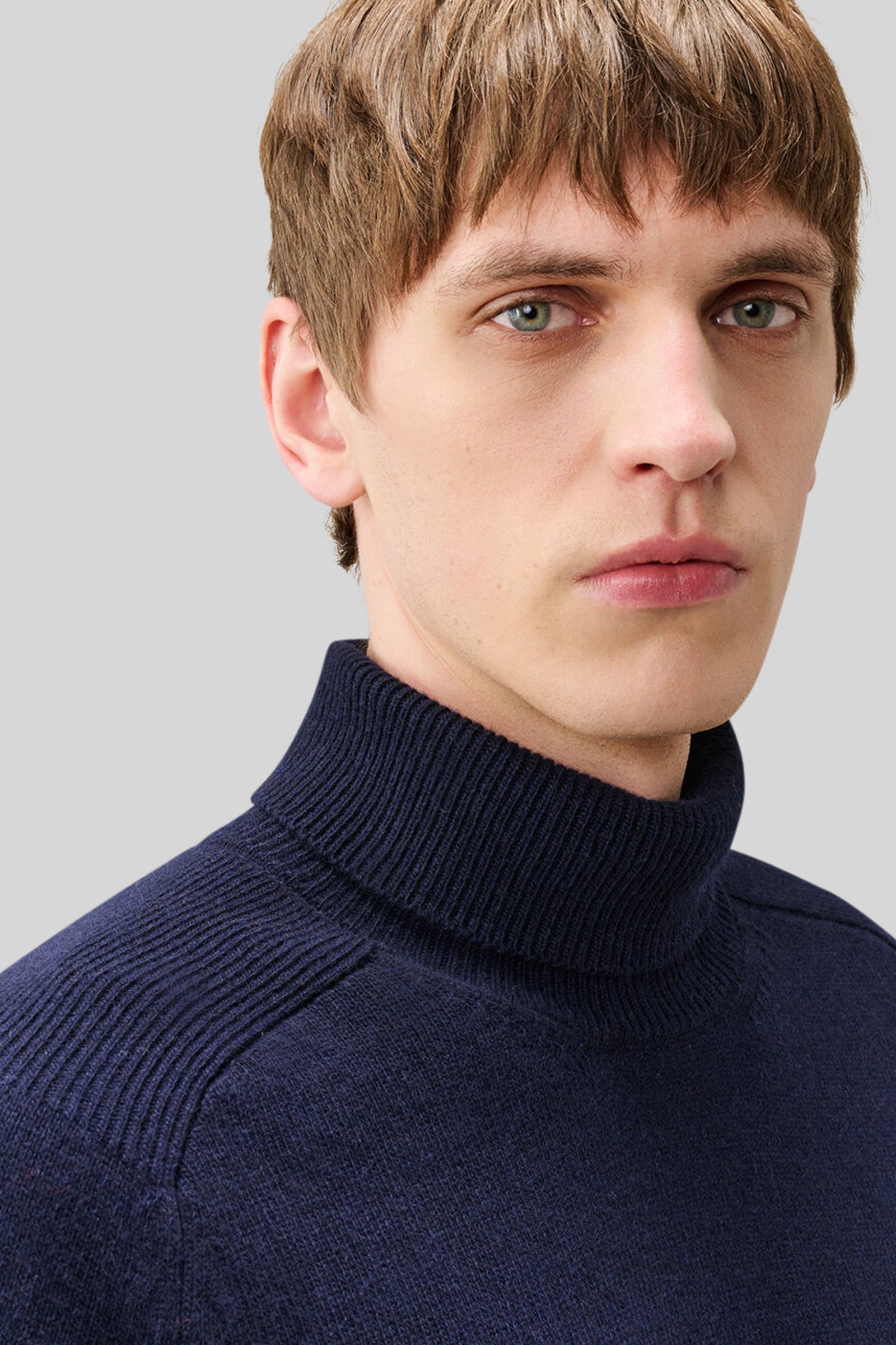 C.p. Company Maglia Lambswool Grs Turtleneck Blu Scuro Uomo - 2