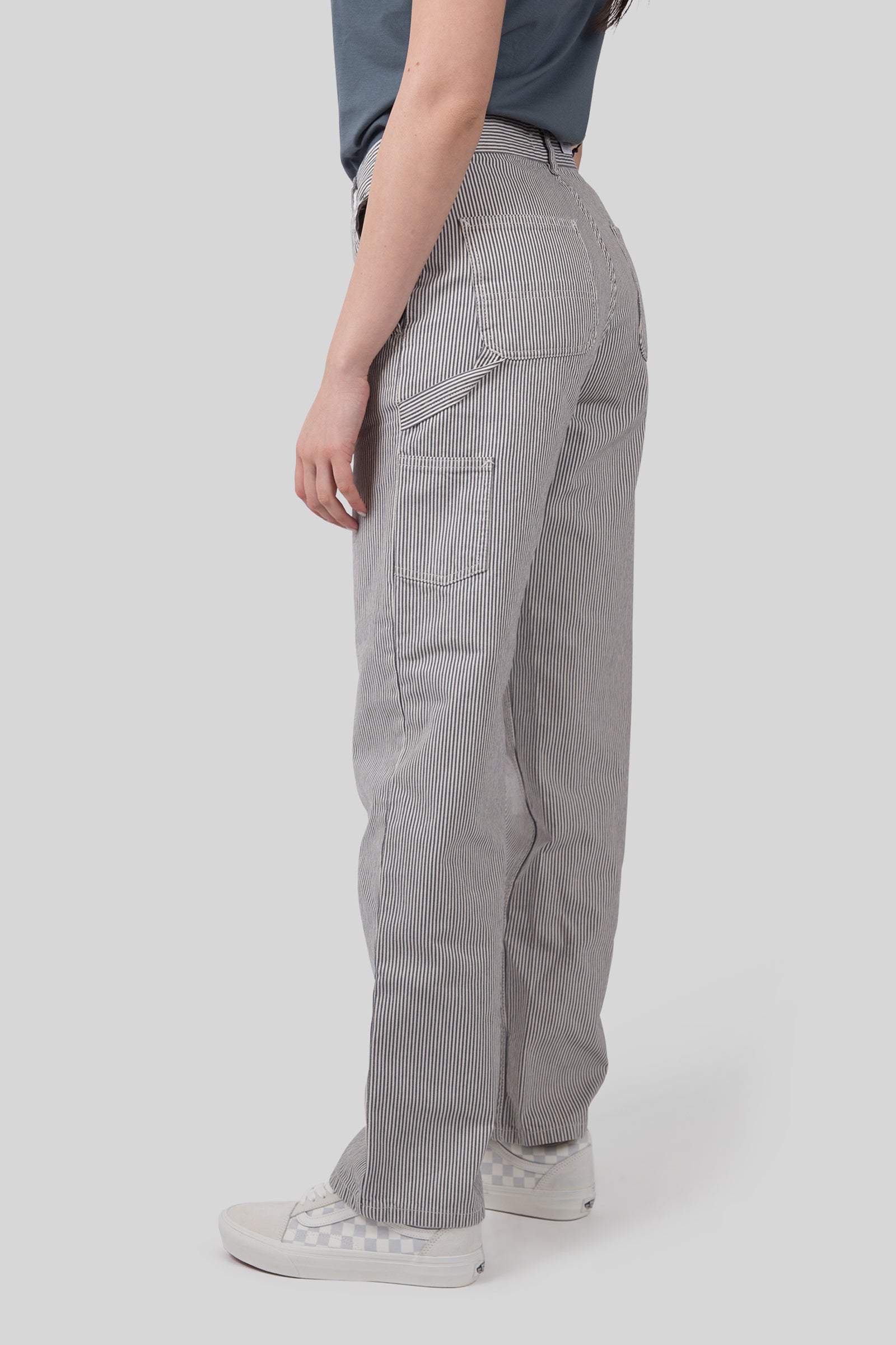 Carhartt Wip W' Mercer Pant Stripe Bianco/grigio Donna - 3