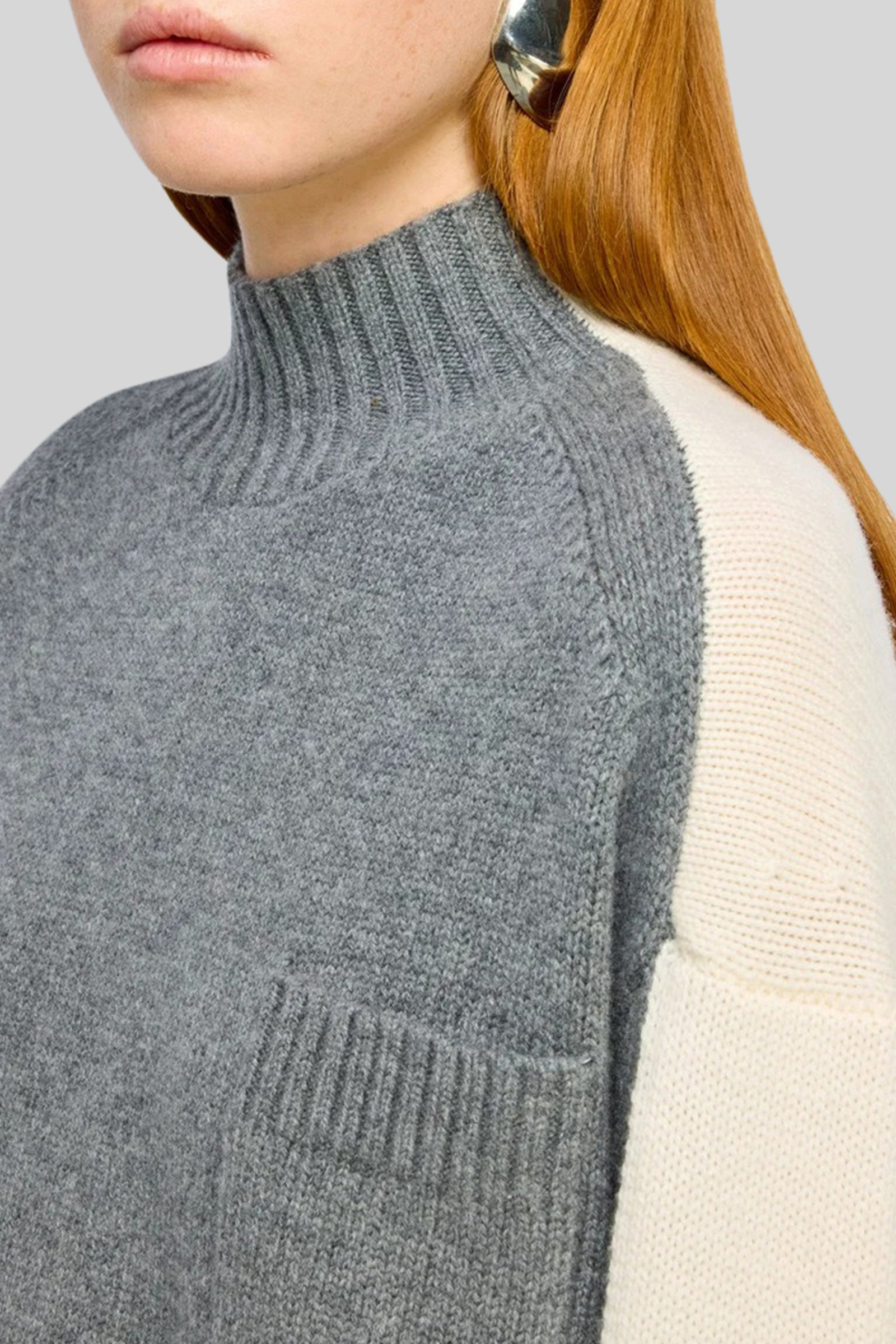 Semicouture Maglia Winnie Grigio/burro Donna - 2