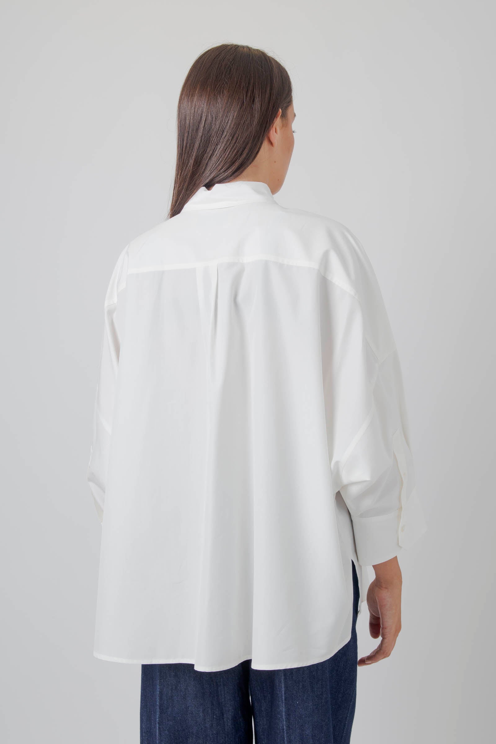 Max Mara Weekend Camicia Over In Popeline Zavorra Bianco Donna - 2