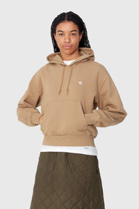 Carhartt Wip W' Hooded Casey Sweatshirt Beige Donna carhartt wip