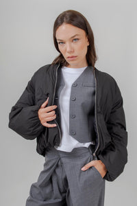 Erika Cavallini Bomber Cecilia Nero Donna erika cavallini