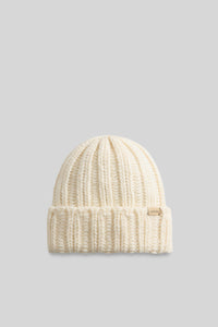 Woolrich Chunky Beanie Crema Donna woolrich