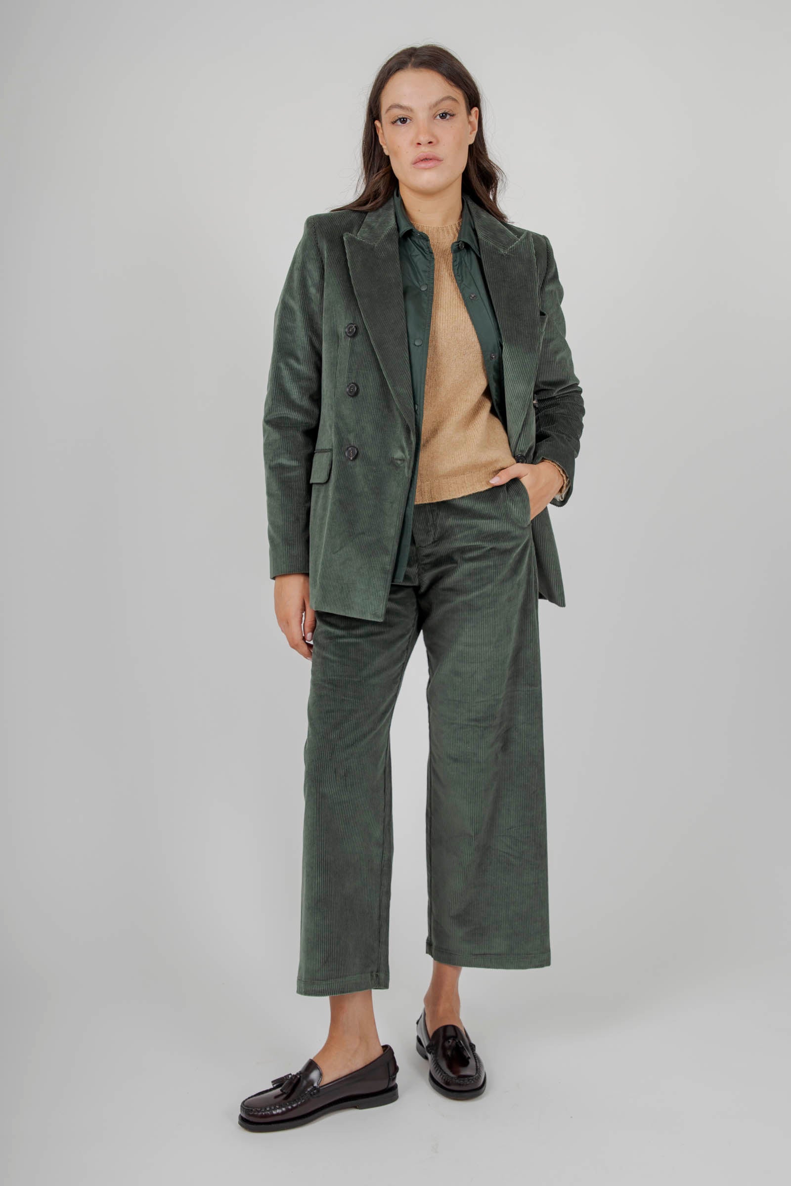 Department Five Giacca Ari Doppiopetto Verde Donna - 2