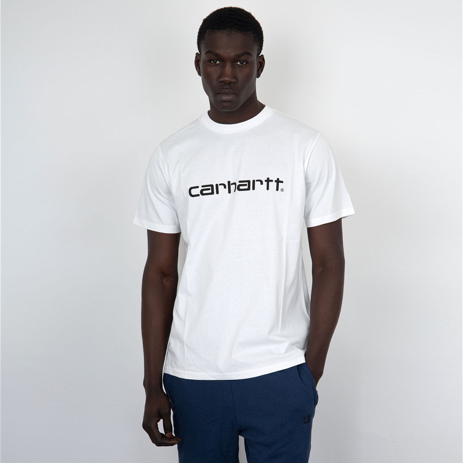 Carhartt WIP T-Shirt Short Sleeve Script Cotone Bianco - 6