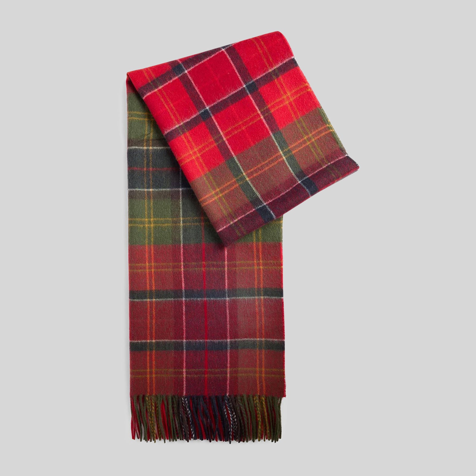 Barbour Sciarpa Serena Tartan Rosso/verde Unisex - 4