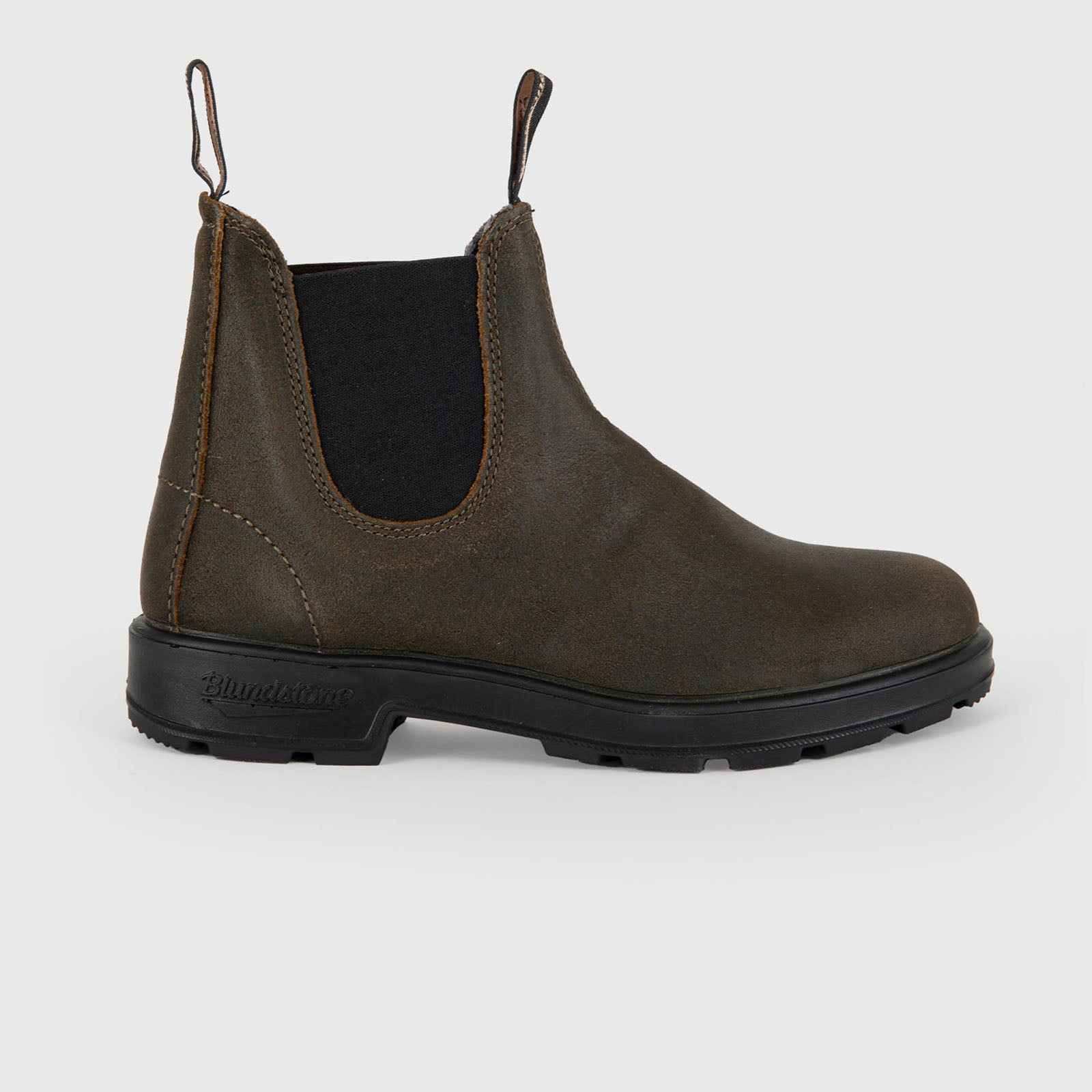 1615 Dark Olive Waxed Suede Chelsea Boot - 8
