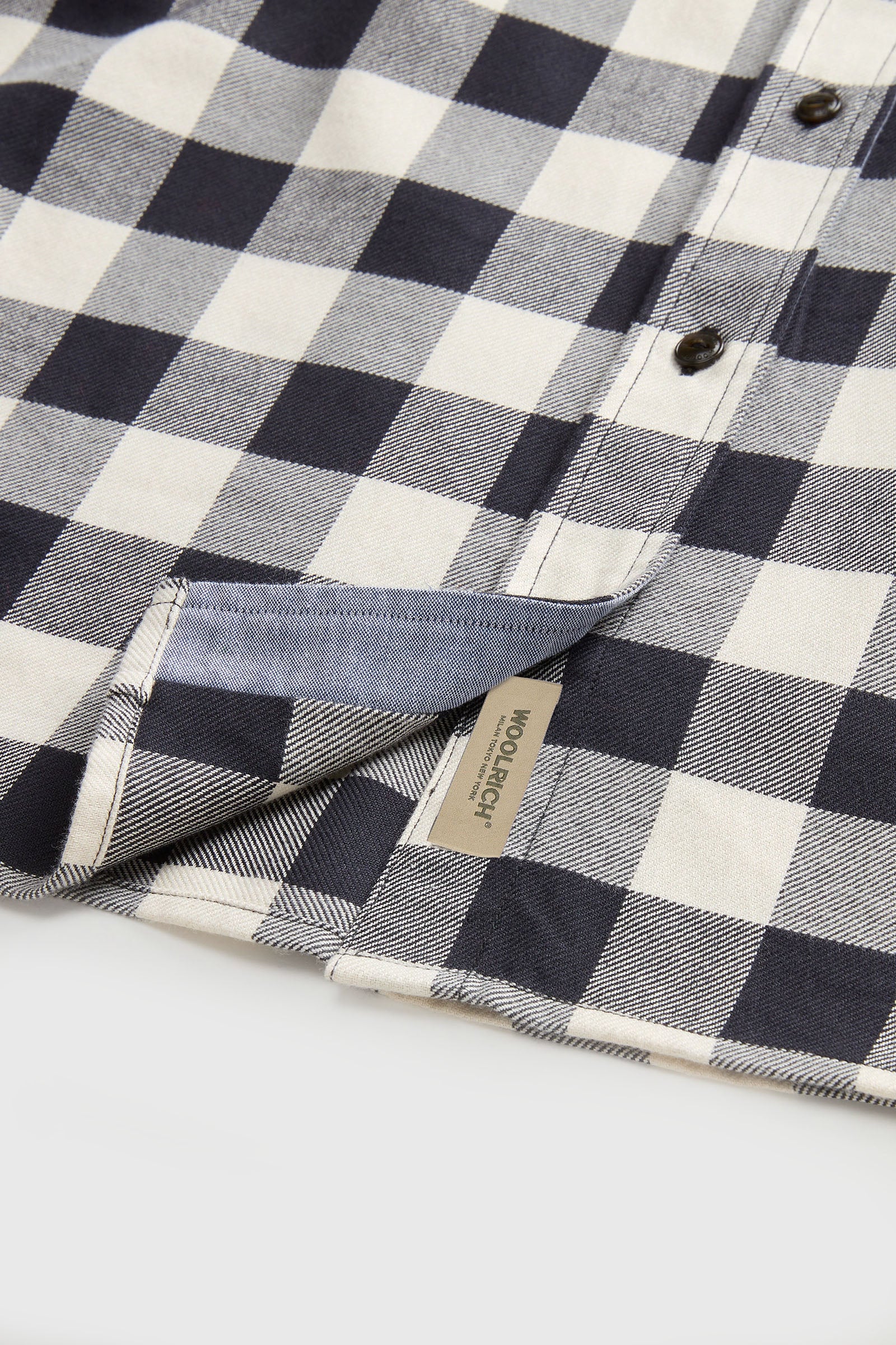 Woolrich Camicia In Flanella Buffalo Check Bianco/nero Donna - 8