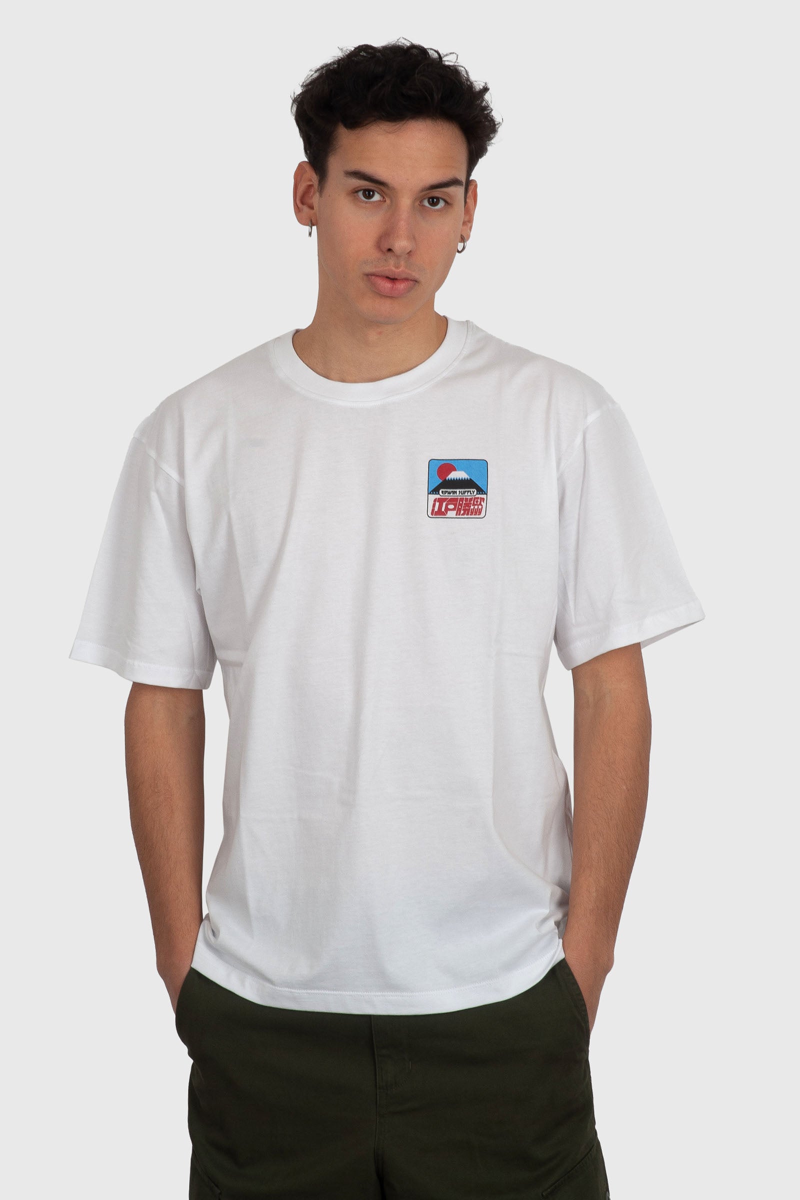 Edwin T-shirt Sunset On Fuji San Bianco Uomo - 1
