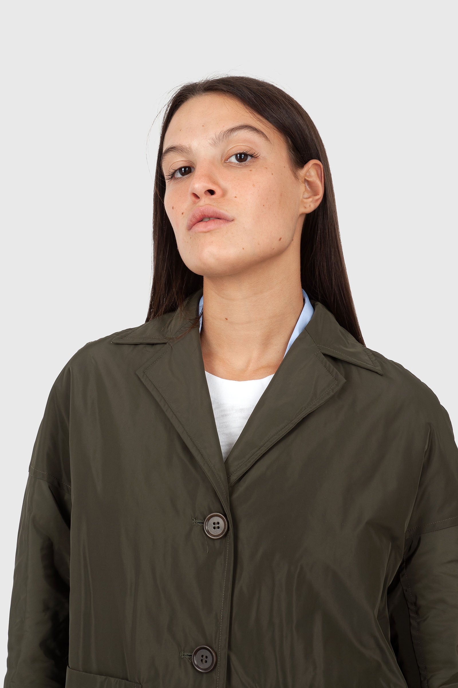 Aspesi Giacca Romy Verde Militare Donna