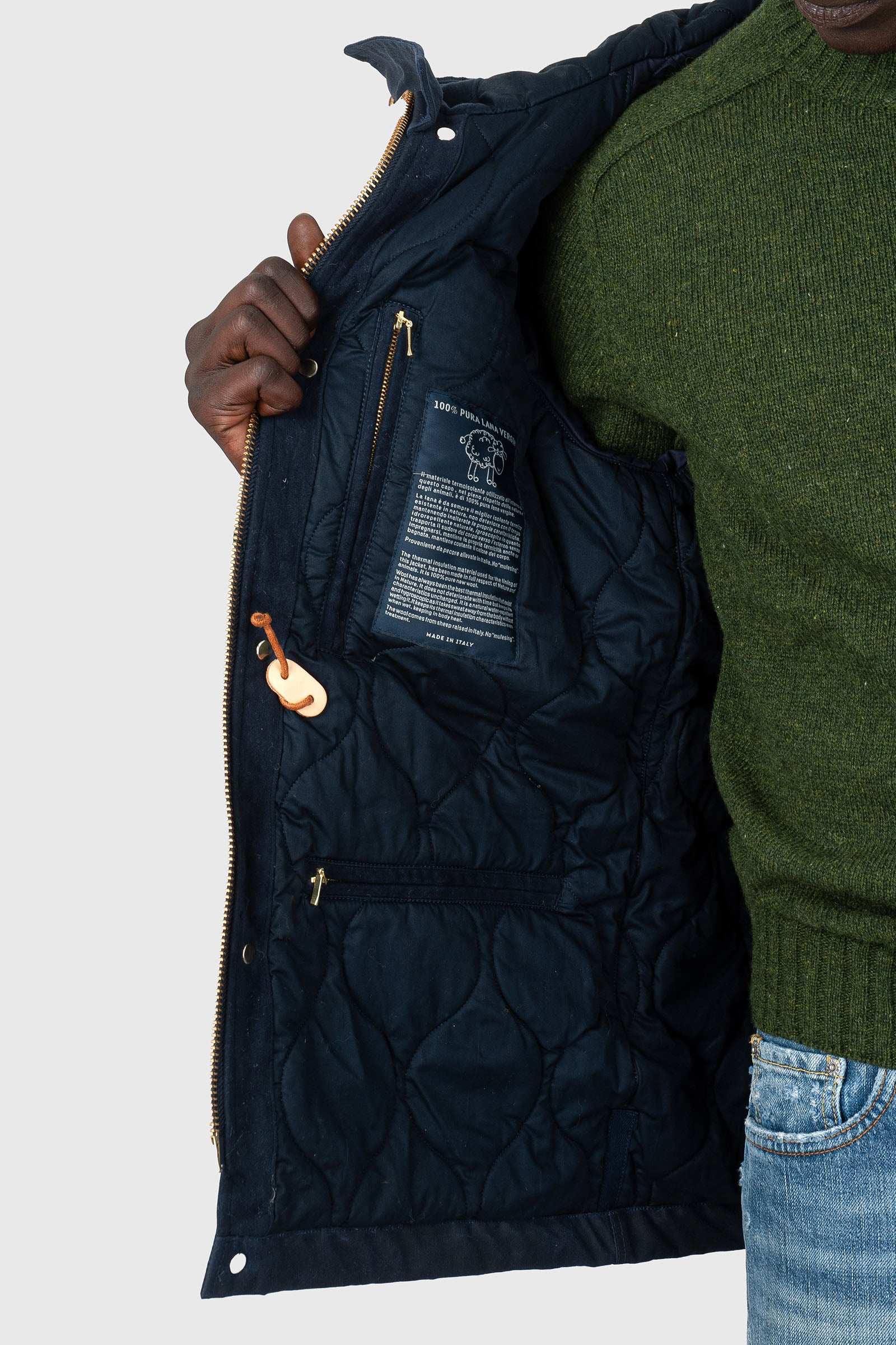 Manifattura Ceccarelli New Fisherman Parka Blu Navy Uomo - 9