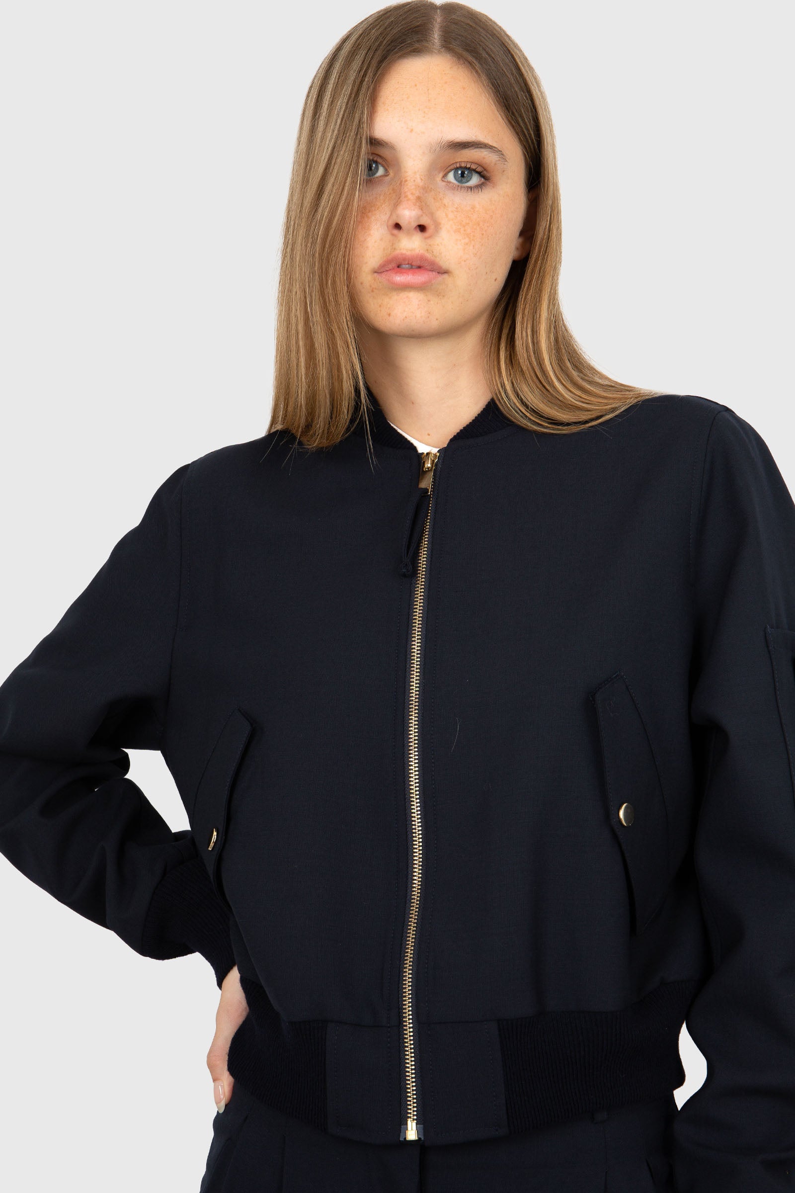 Semicouture Bomber Domitilla Blu Donna - 5