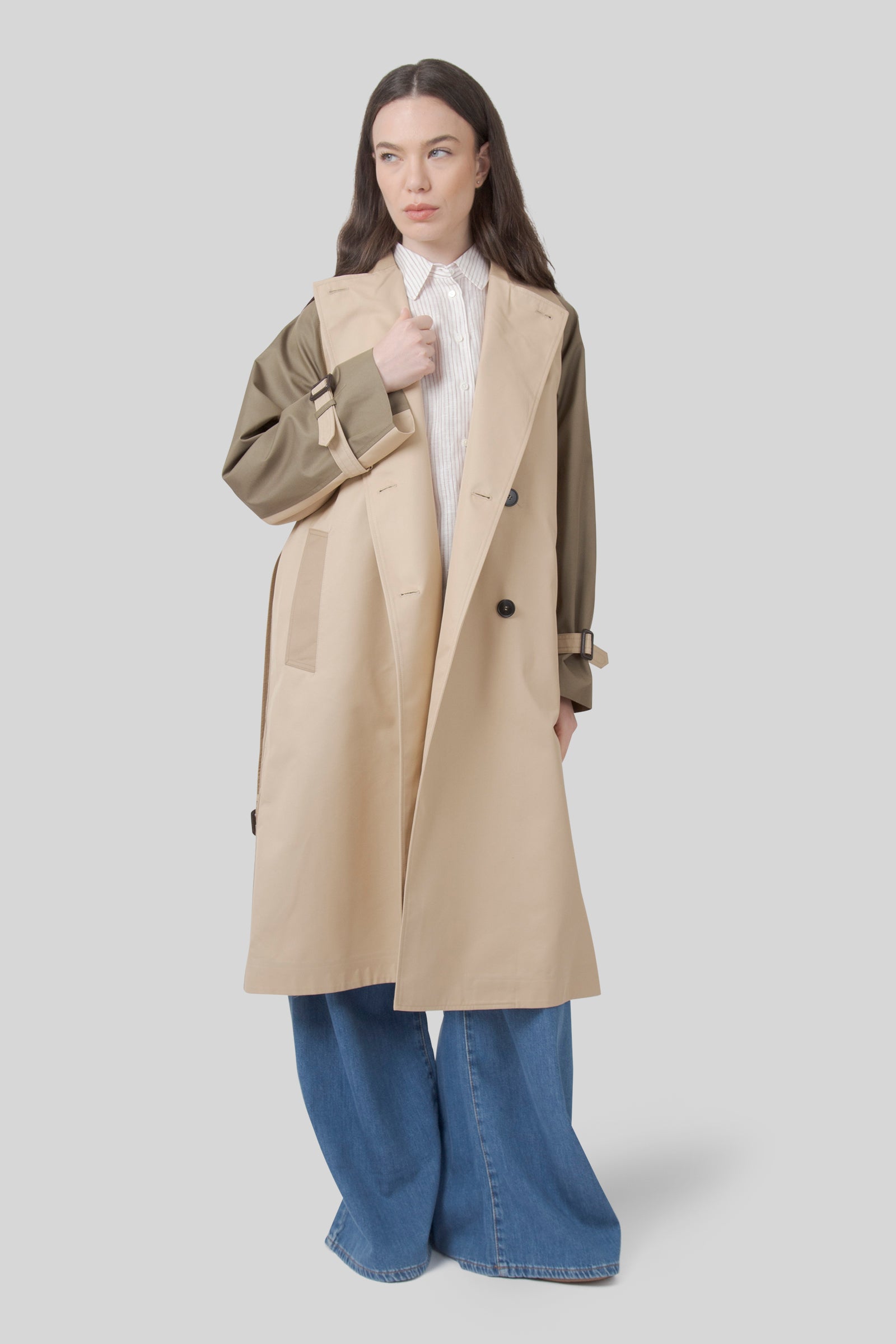 Canasta Reversible Trench Coat In Water-repellent Gabardine - 3