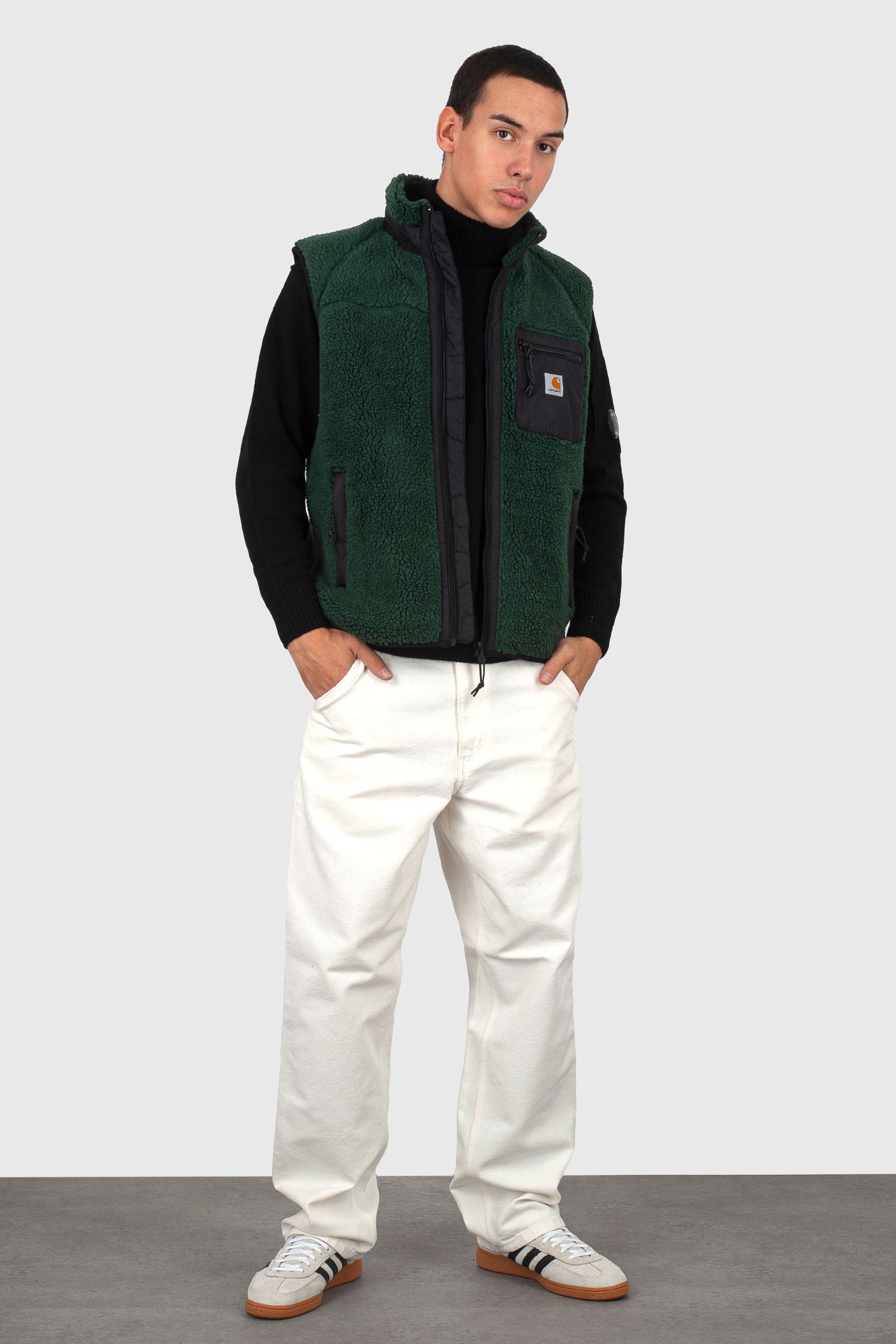 Carhartt Wip Prentis Vest Liner Verde/nero Uomo - 6