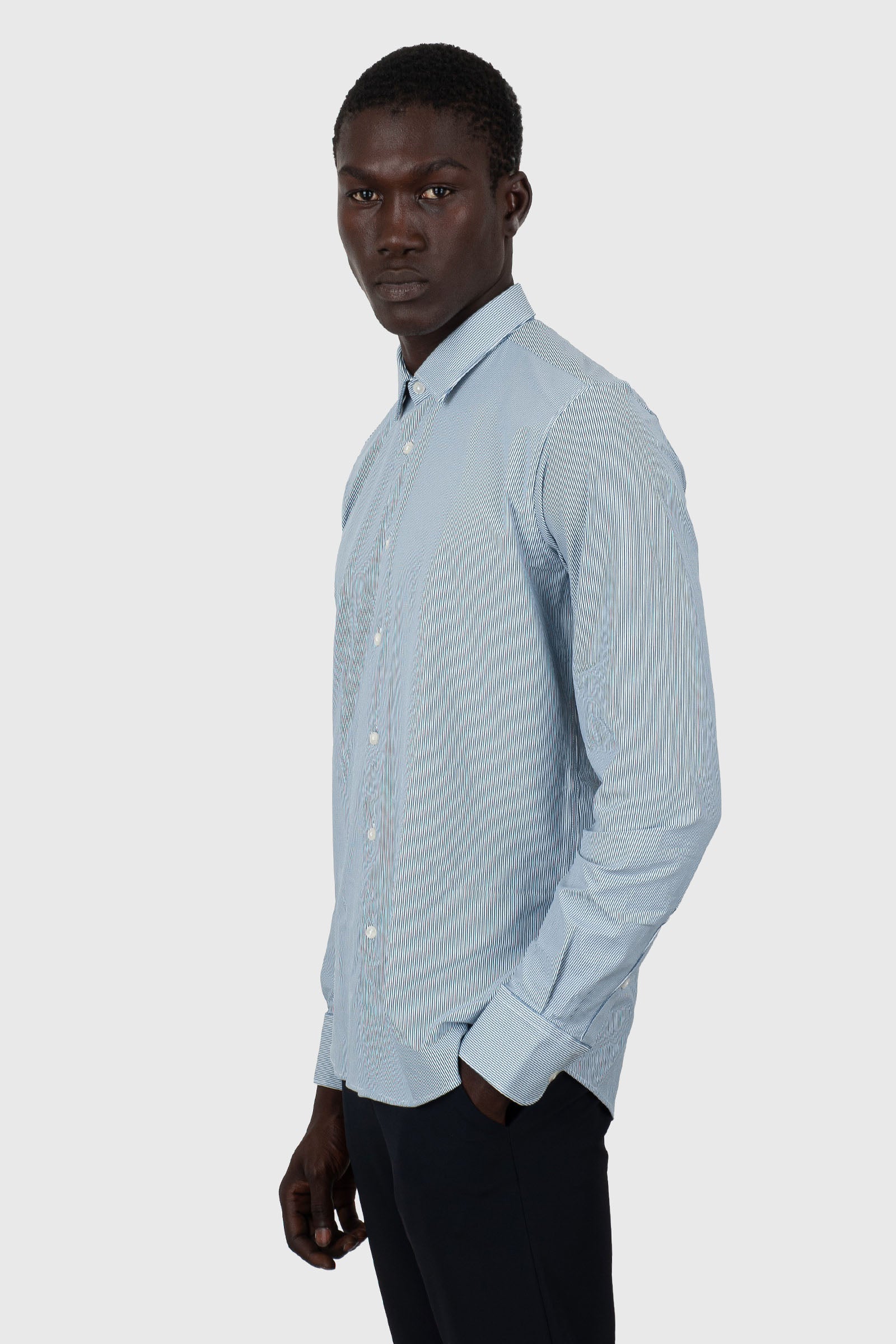 Rrd Oxford Jacquard Open Shirt Multicolore Uomo - 5