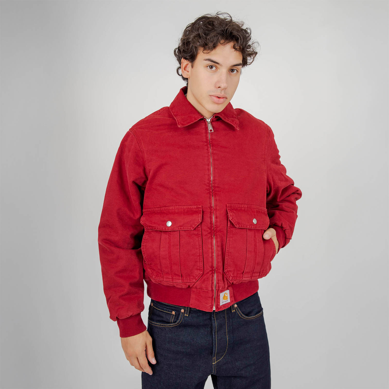 Carhartt Wip Stanton Jacket Rosso Uomo - 9