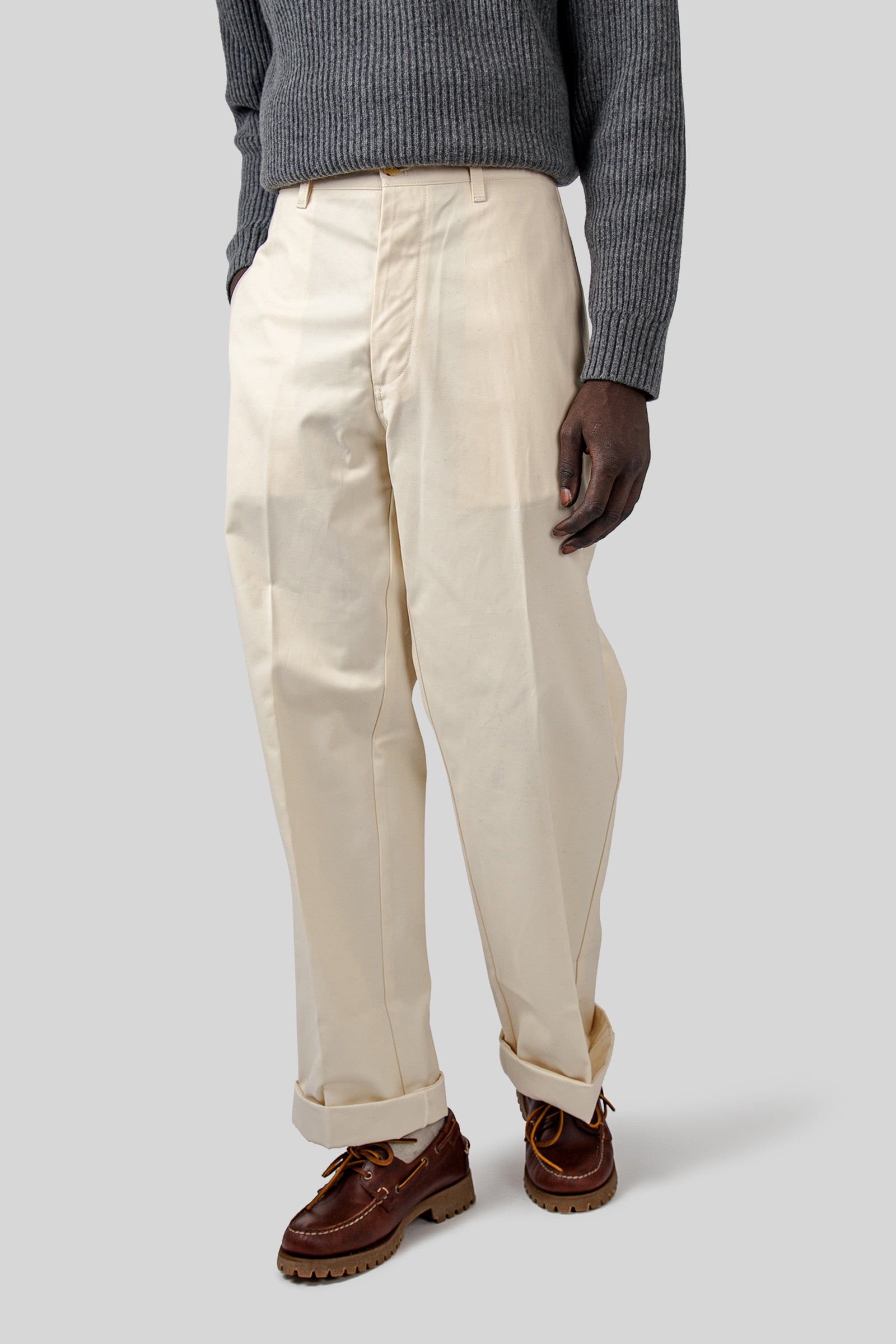 Fortela Pantaloni Silver Ecru Uomo - 3