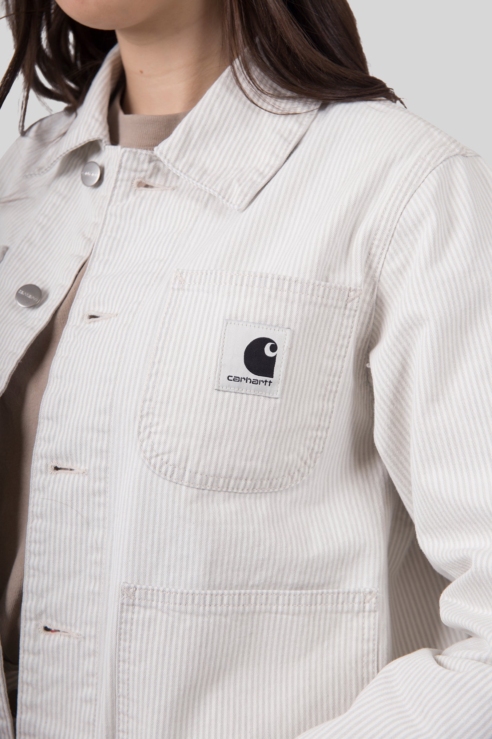 Carhartt Wip W' Mercer Chore Coat Bianco/beige Donna - 2