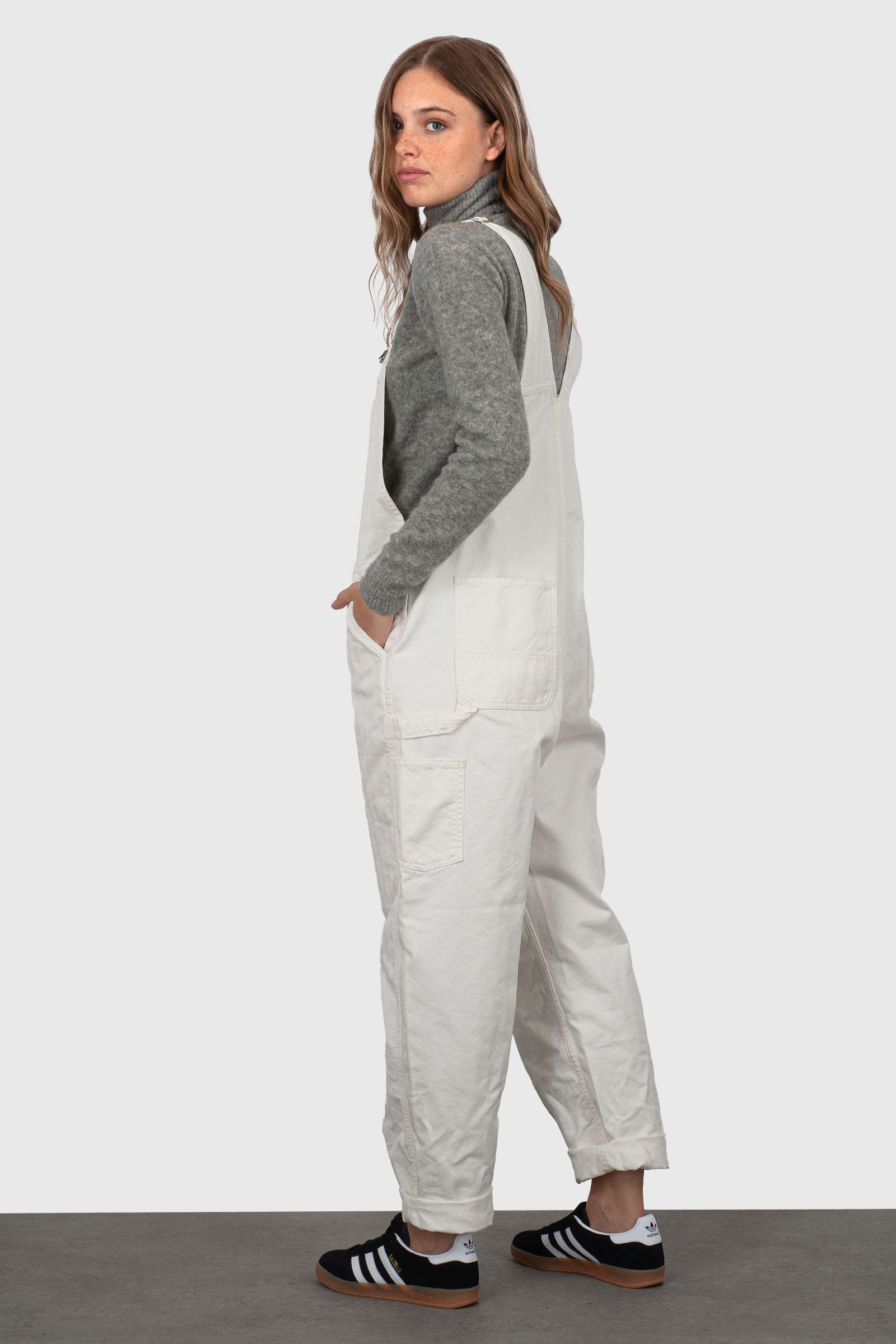 Carhartt Wip W' Norris Bib Overall Bianco Donna - 4