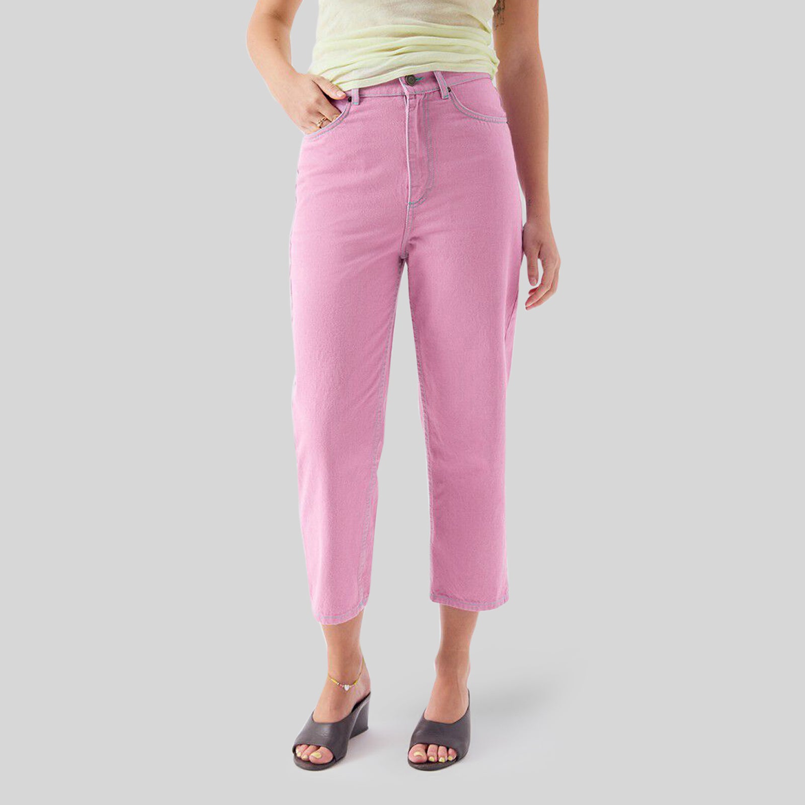 American Vintage Jeans Grezbay Rosa Donna - 5