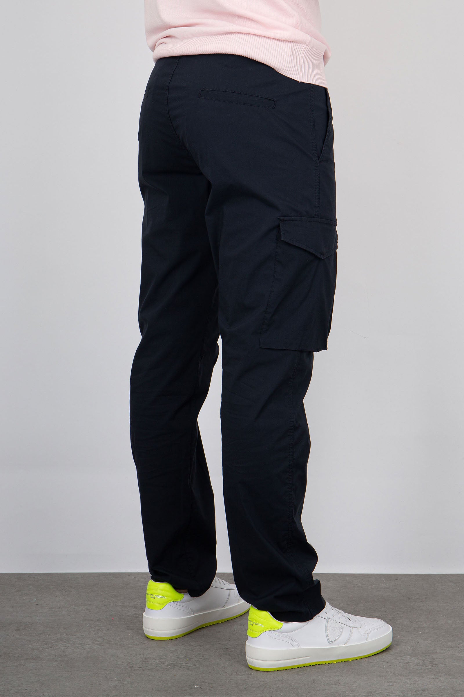 Aspesi Fieldpant Cargo Trousers Cotton/Nylon Navy Blue - 3