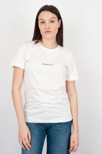 Department Five Crewneck Fleur T-Shirt in White Cotton department five