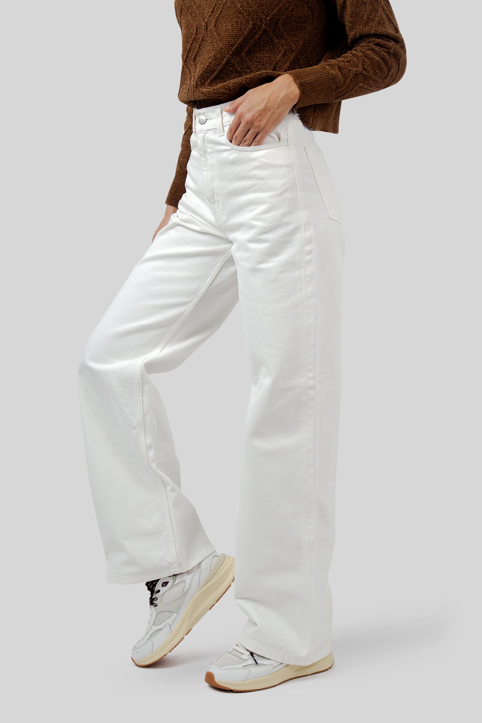 Carhartt Wip W' Jane Pant 'fairfield' Bianco Donna - 1