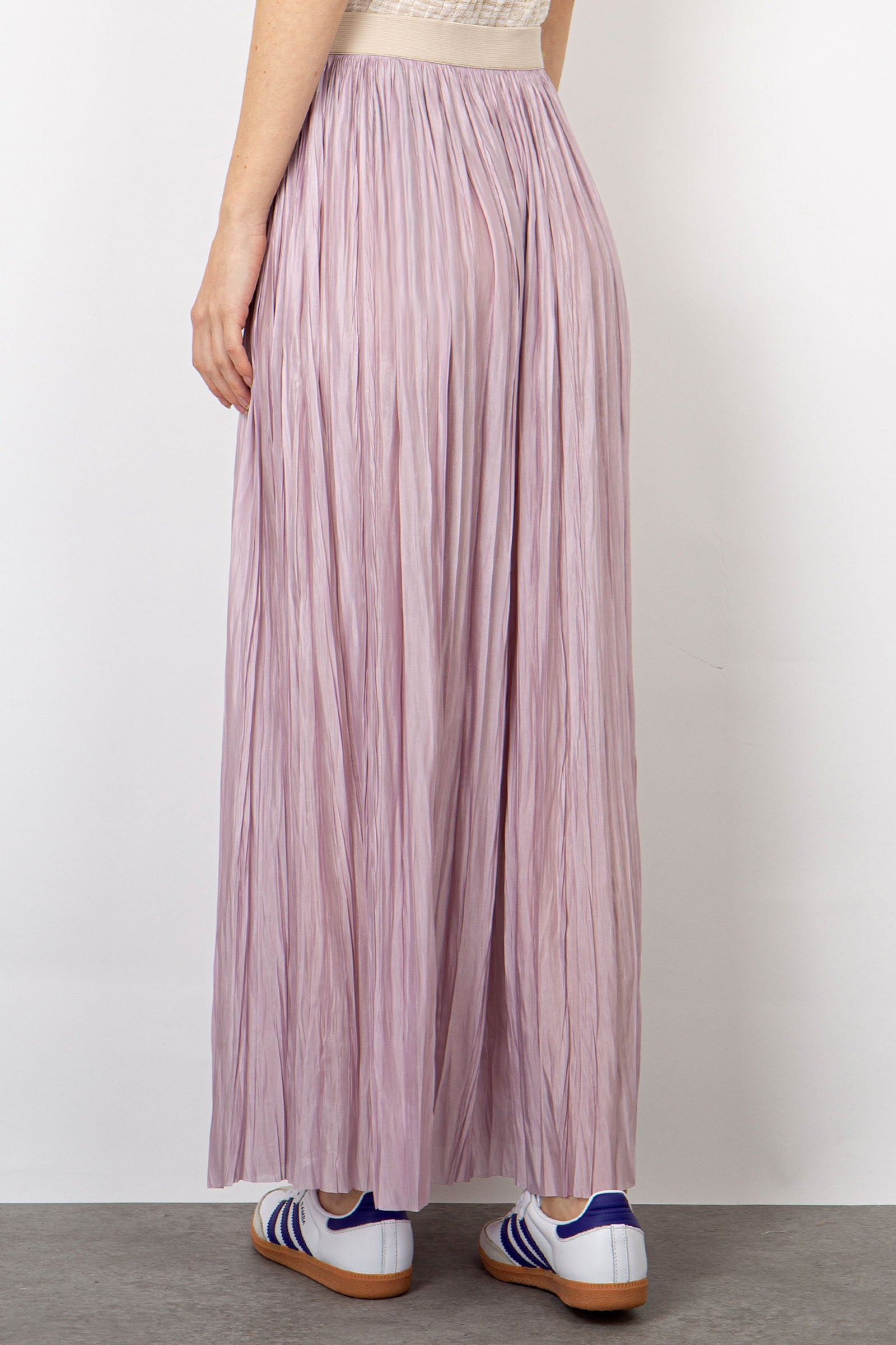 Roberto Collina Synthetic Pleated Skirt Lilac - 5