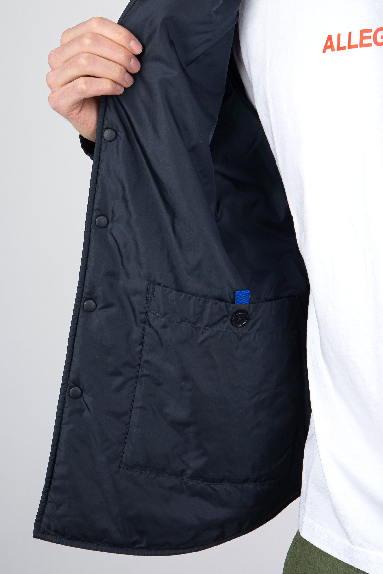 Aspesi Camicia Nylon Re-shirt Blu Uomo - 4