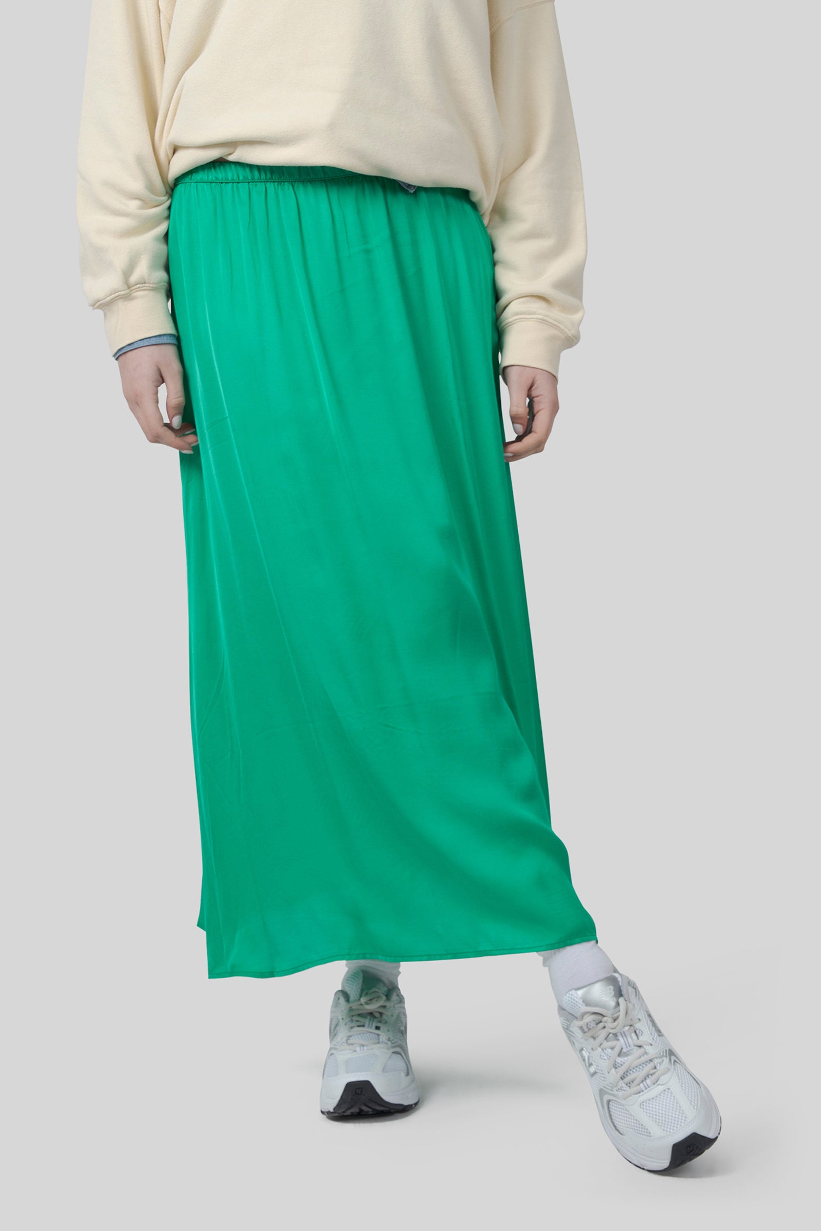 American Vintage Gonna Bovalow Verde Donna - 3