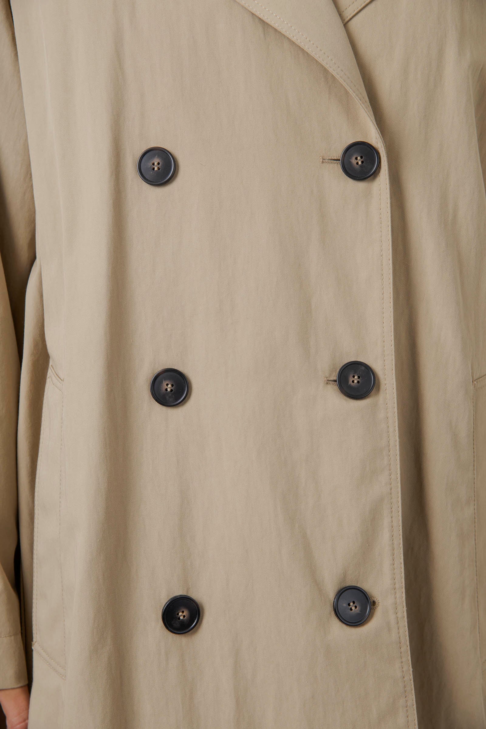 Max Mara Weekend Trench In Gabardina Ghia Beige Donna - 8