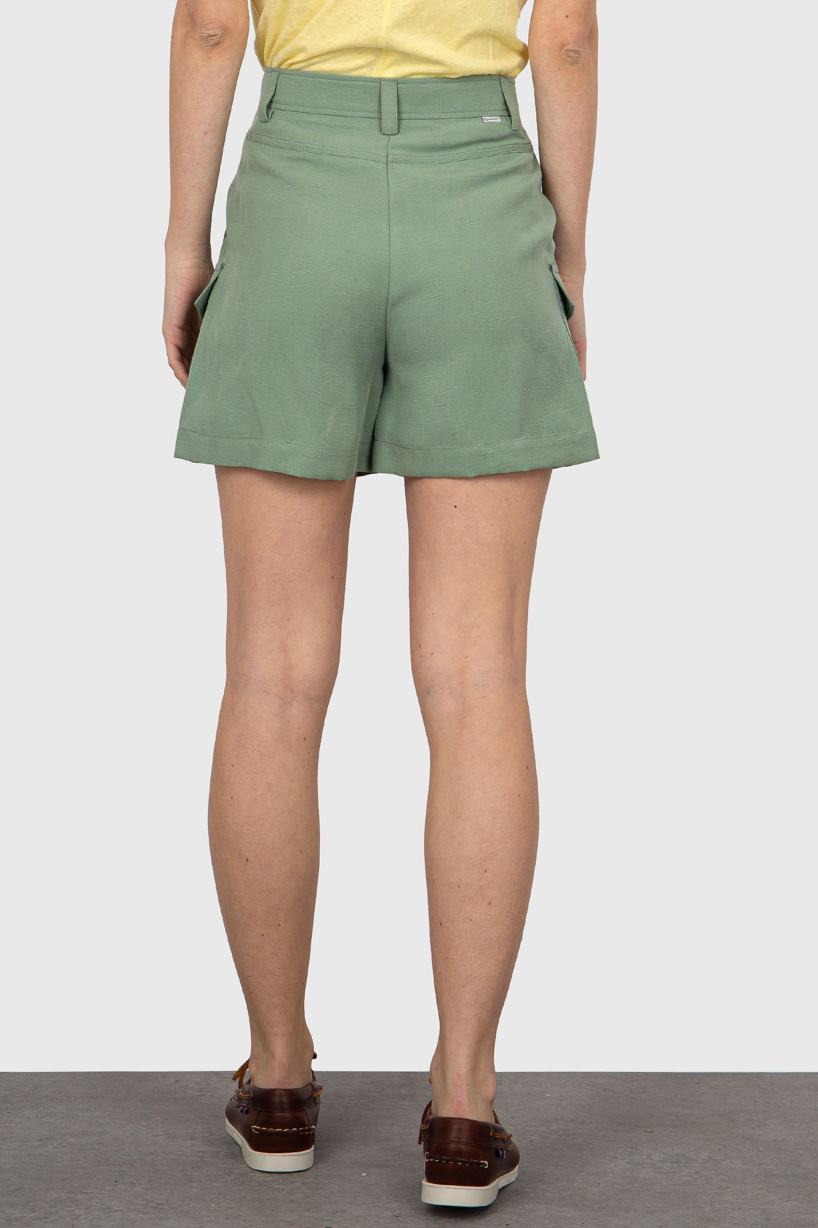 Woolrich Mint Green Linen/Viscose Shorts - 5