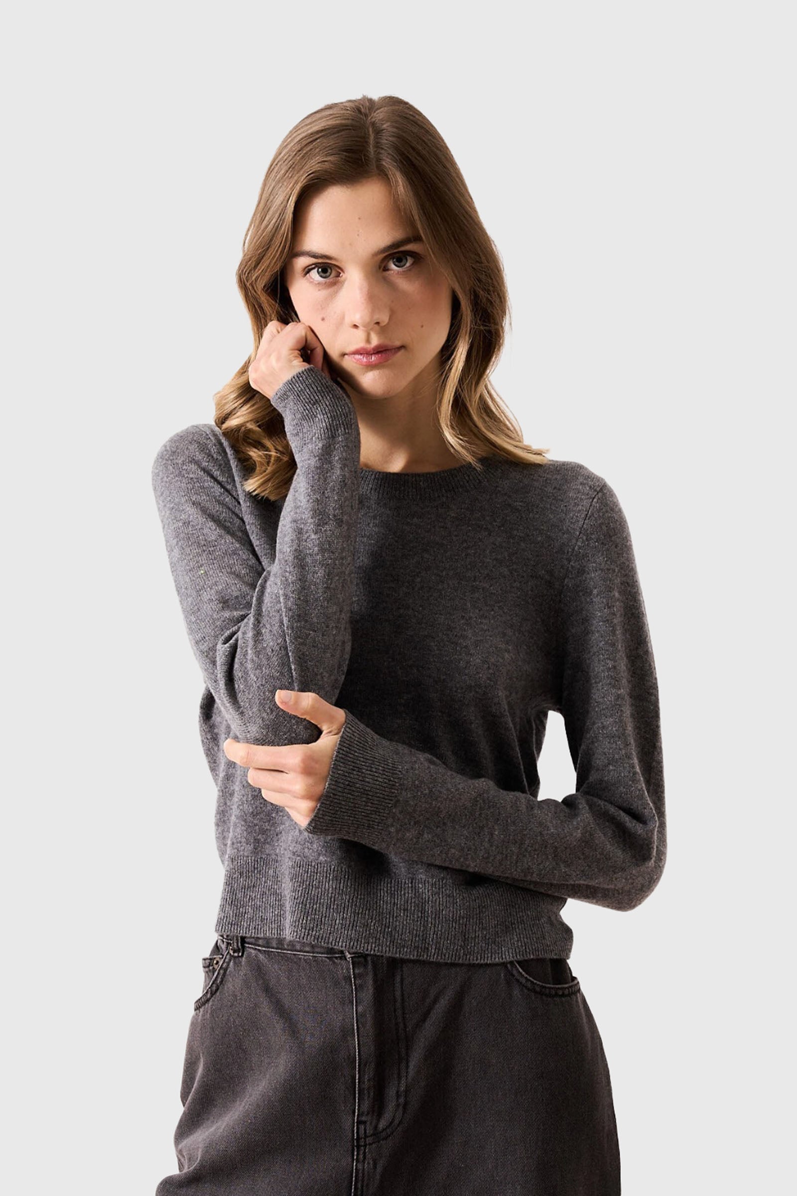 Absolut Cashmere Maglia Carlie Grigio Scuro Donna - 3