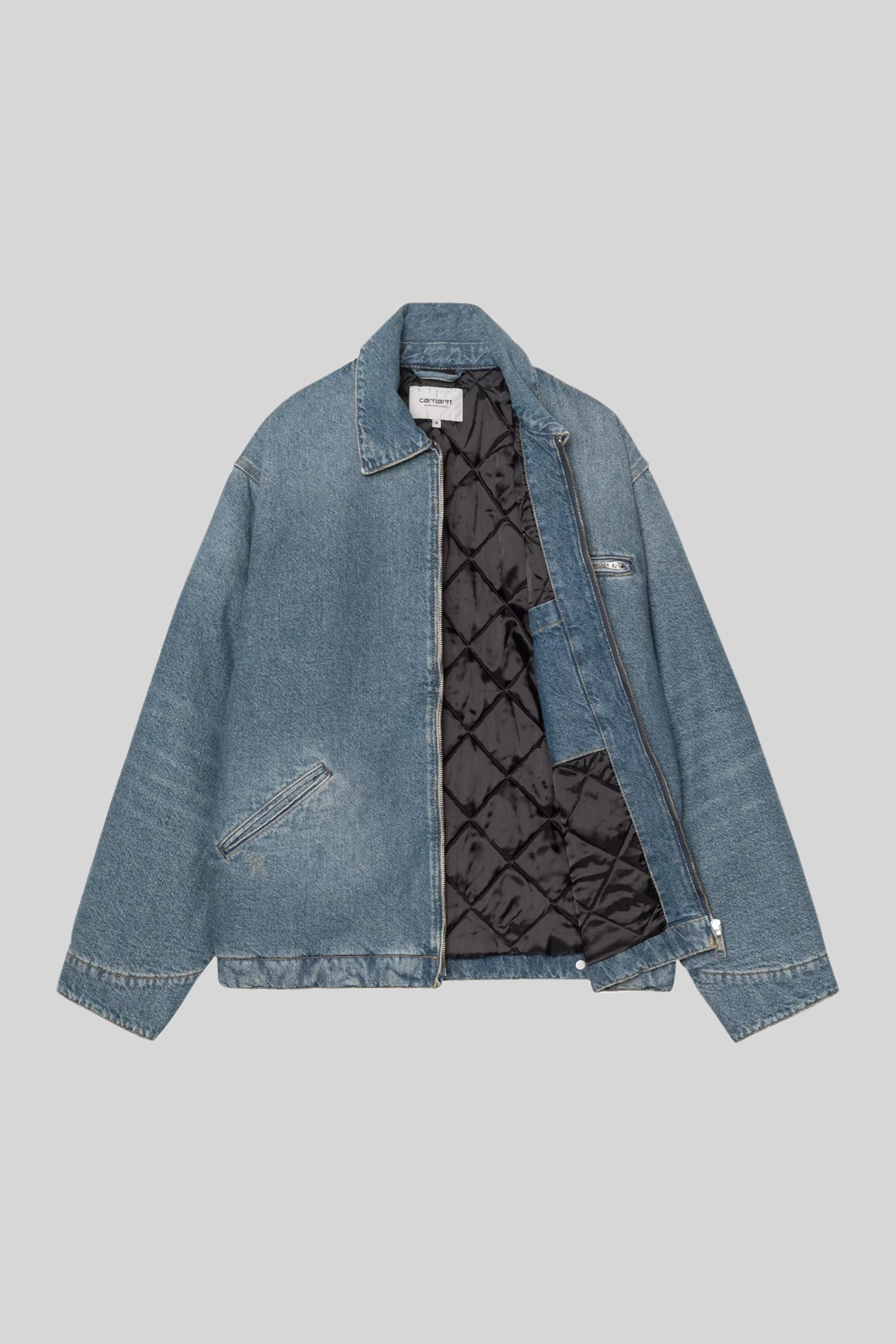 Carhartt Wip Og Detroit Jacket Blu Chiaro Donna - 2